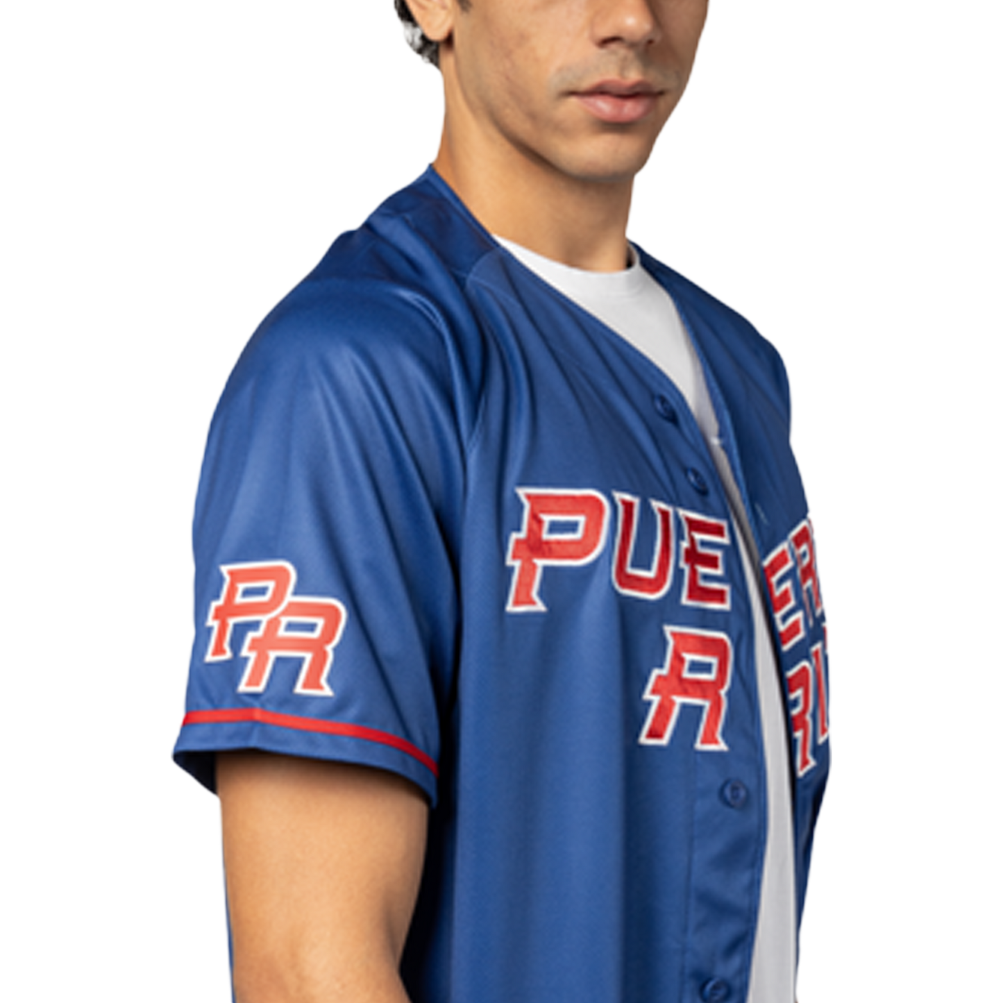 New Era Puerto Rico FG Jersey - Men's - Light Royal Blue/Multi