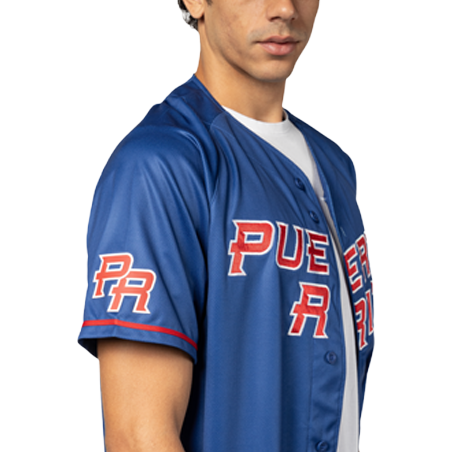 New Era Puerto Rico FG Jersey - Men's - Light Royal Blue/Multi