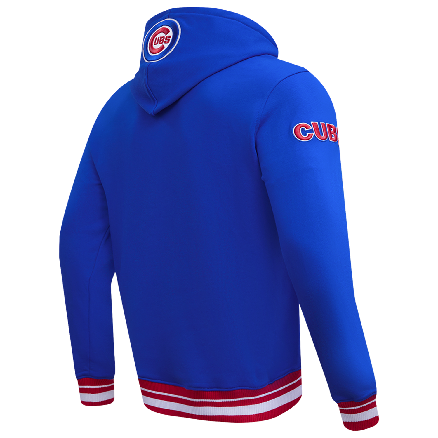 Pro Standard CUBS SCRIPT TAIL RIB FLC PO HOODIE - Men's - Royal Blue/Red