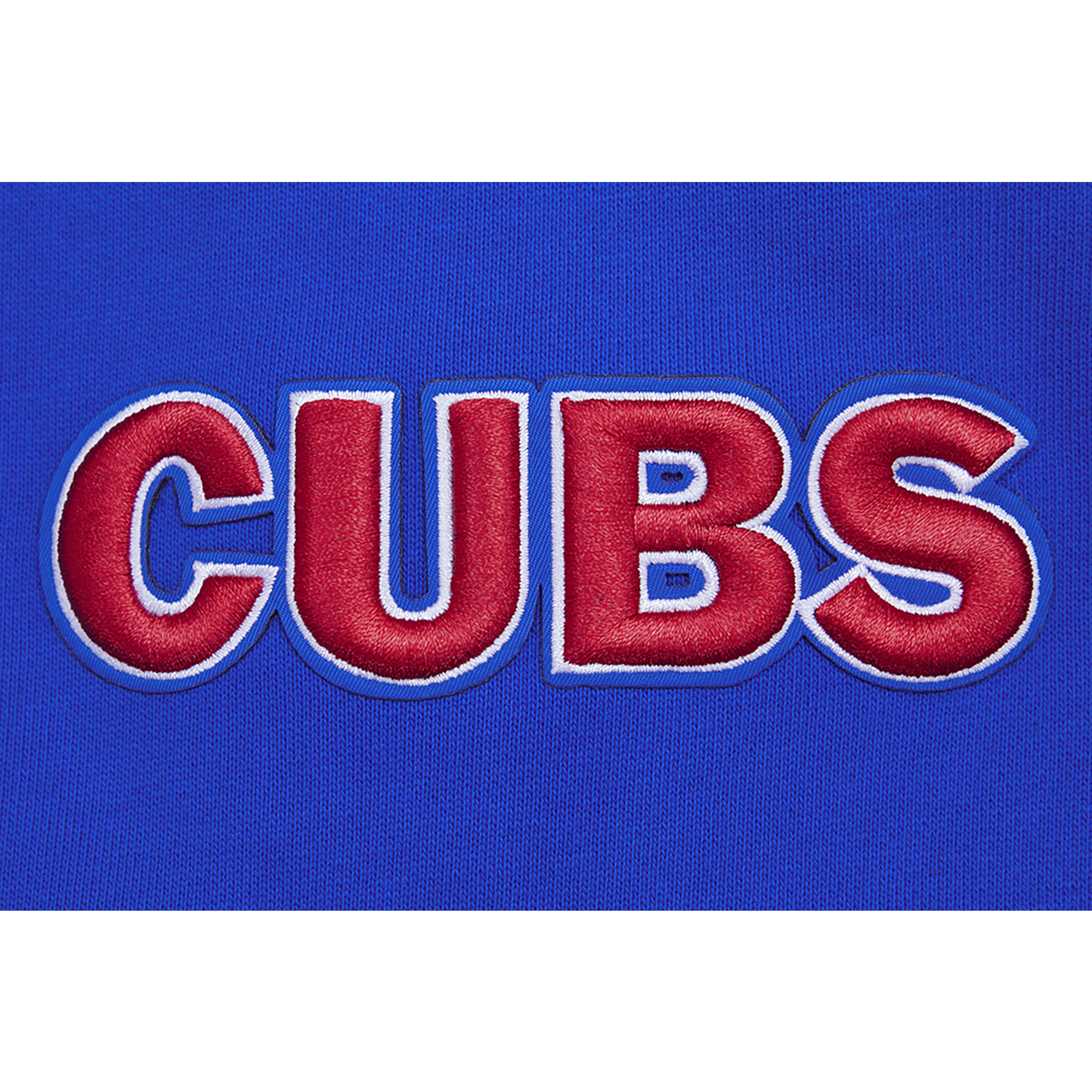 Pro Standard CUBS SCRIPT TAIL RIB FLC PO HOODIE - Men's - Royal Blue/Red