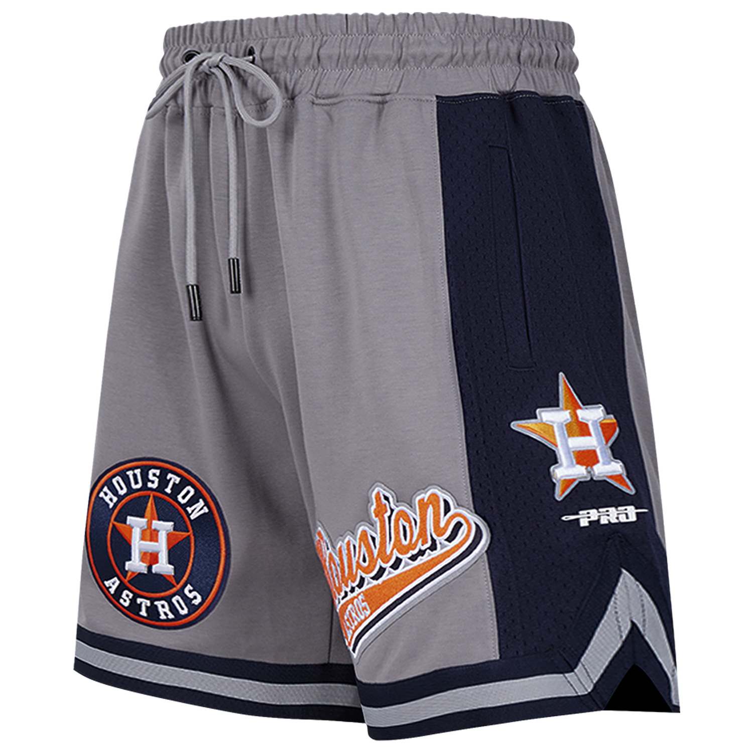 Pro Standard ASTROS SCRIPT TAIL DK 2.0 SHORT - Men's - Gray/Midnight Navy