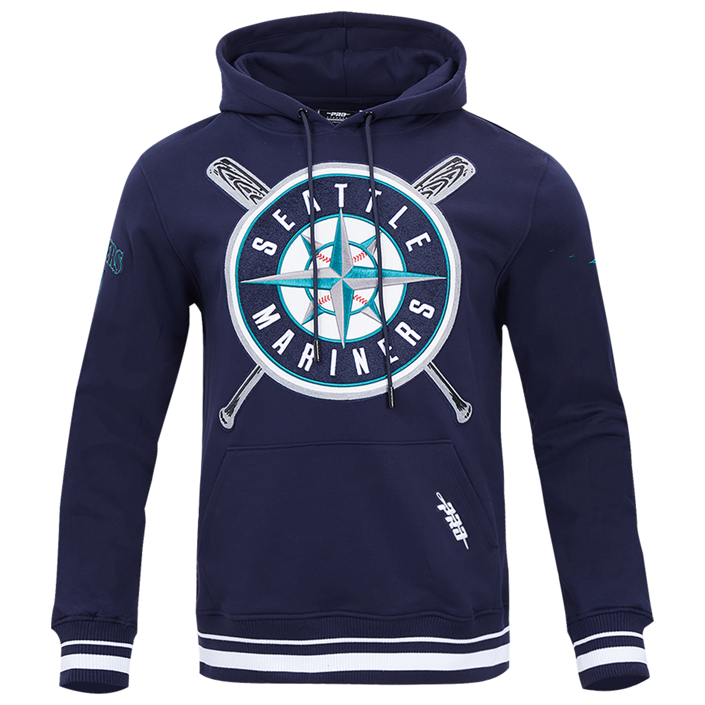 Pro Standard MARINERS MASH UP RIB FLC PO HOODIE - Men's - Midnight Navy