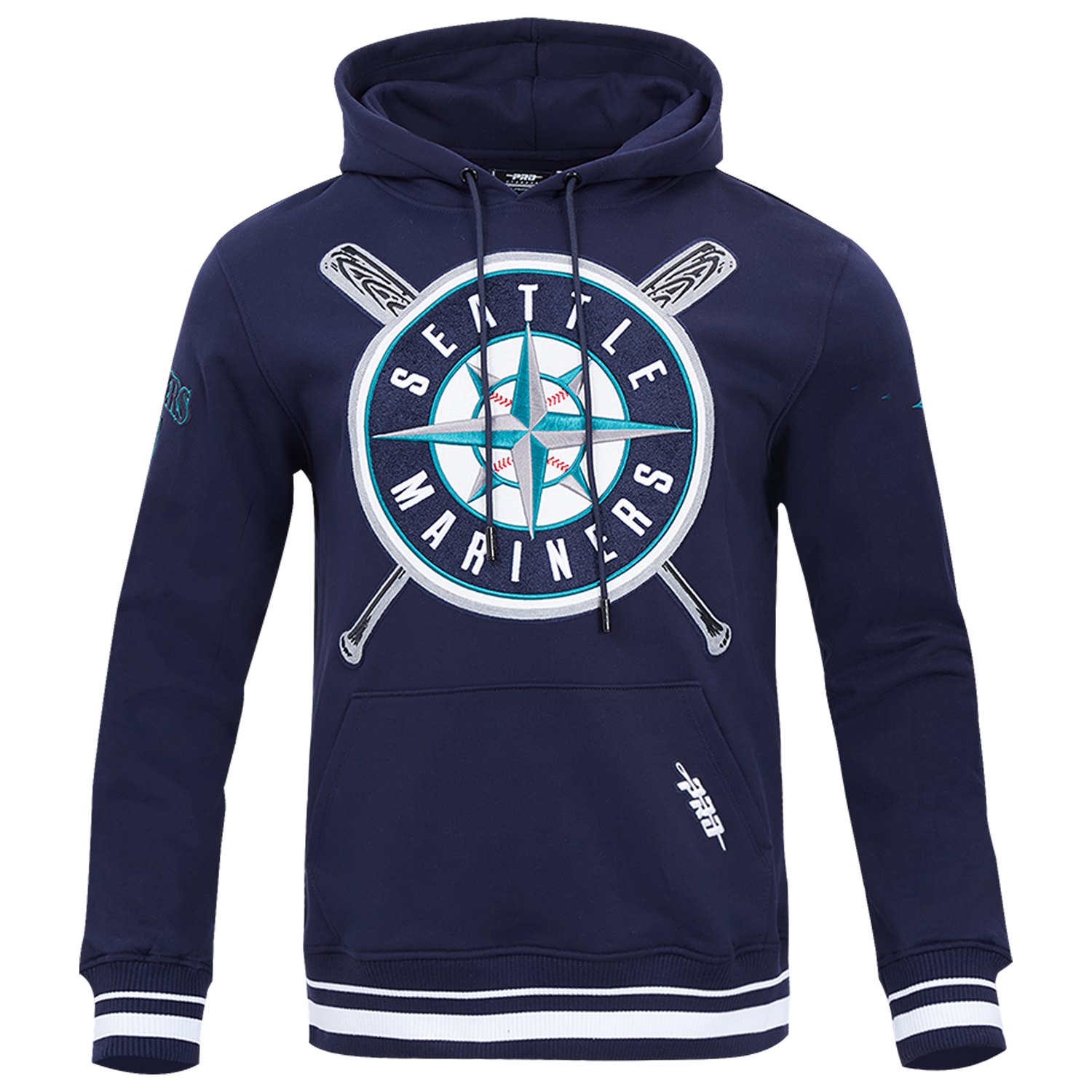 Pro Standard MARINERS MASH UP RIB FLC PO HOODIE - Men's - Midnight Navy