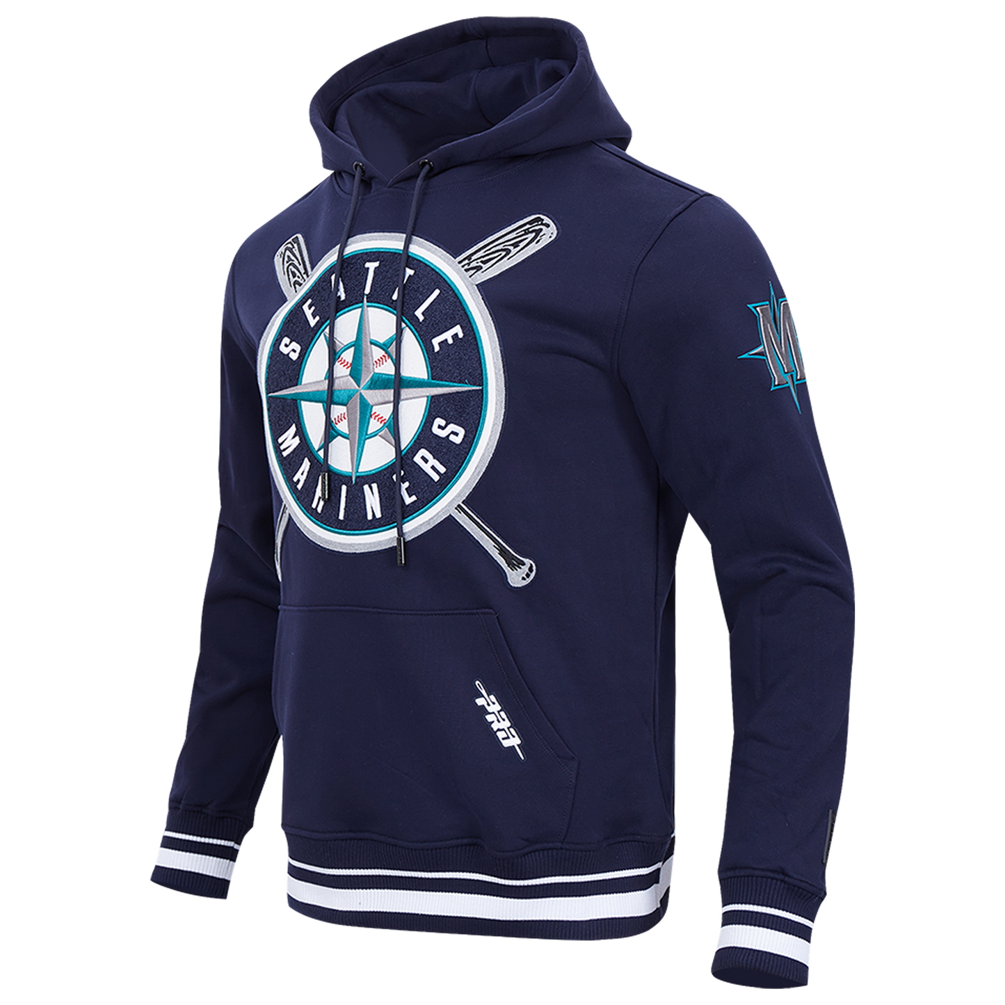 Pro Standard MARINERS MASH UP RIB FLC PO HOODIE - Men's - Midnight Navy