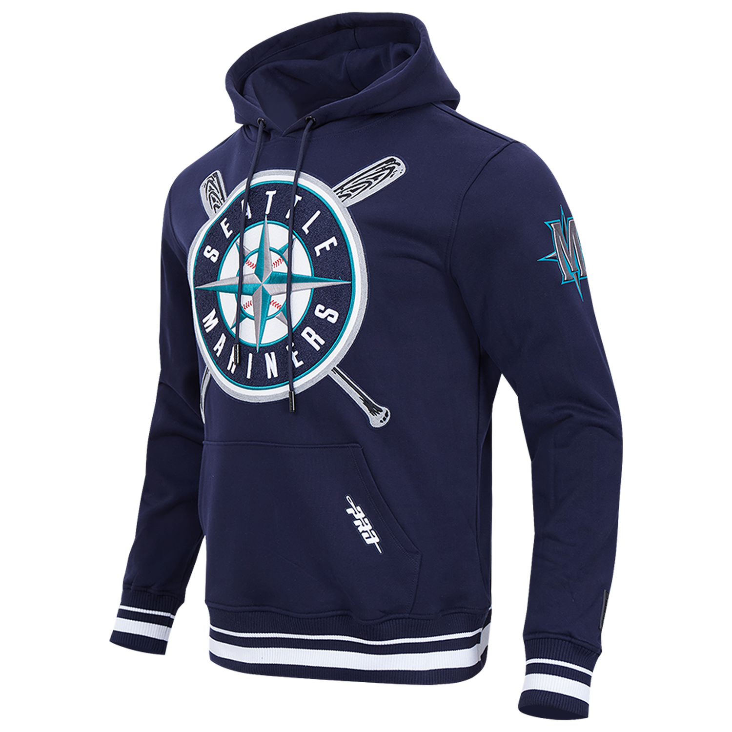 Pro Standard MARINERS MASH UP RIB FLC PO HOODIE - Men's - Midnight Navy