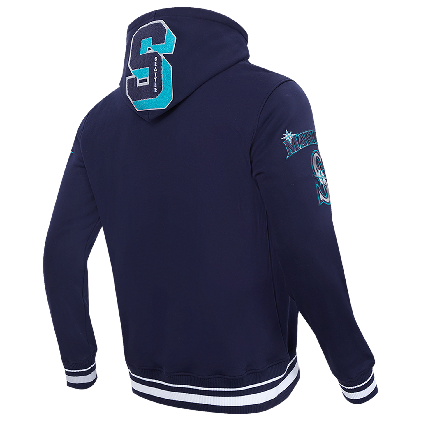 Pro Standard MARINERS MASH UP RIB FLC PO HOODIE - Men's - Midnight Navy