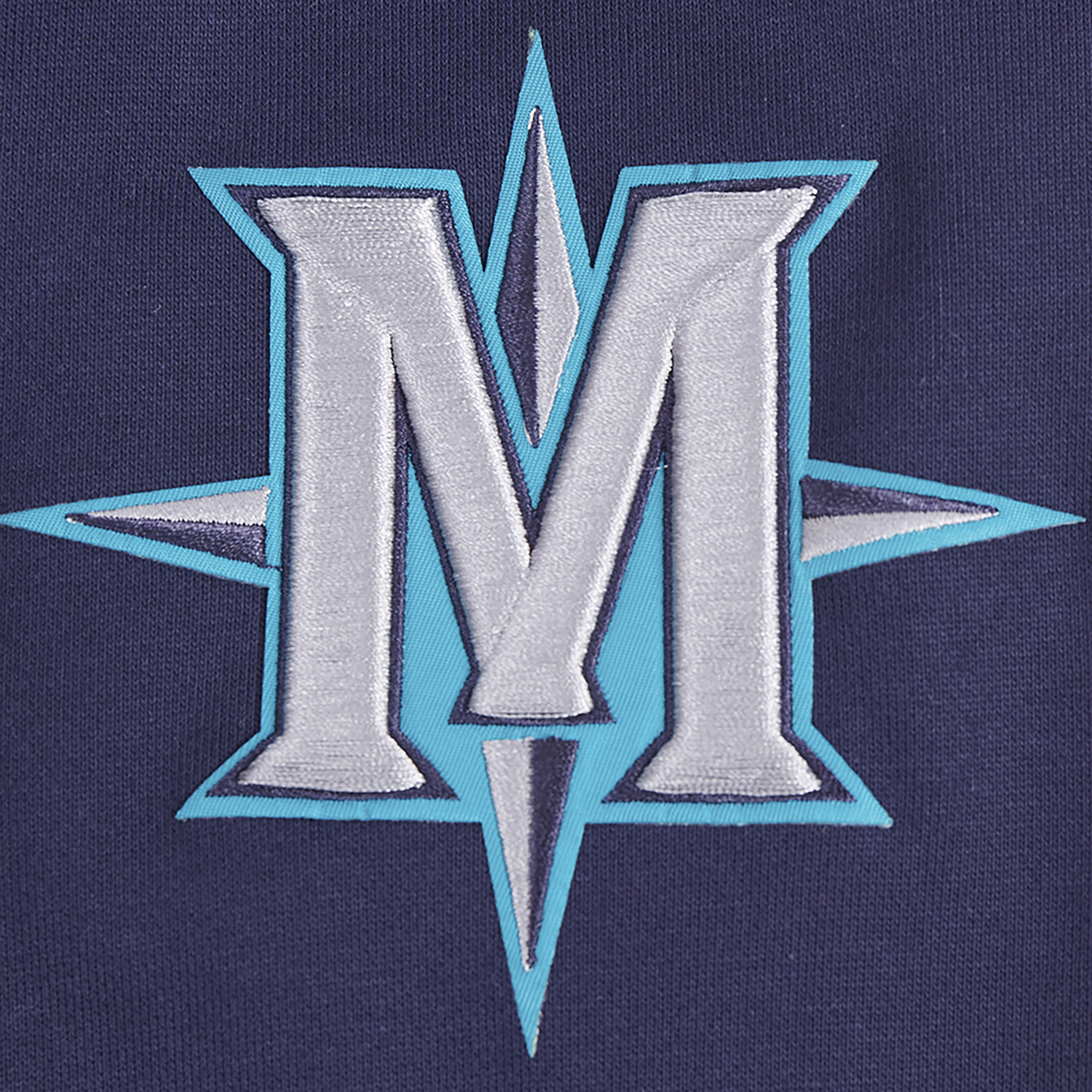 Pro Standard MARINERS MASH UP RIB FLC PO HOODIE - Men's - Midnight Navy