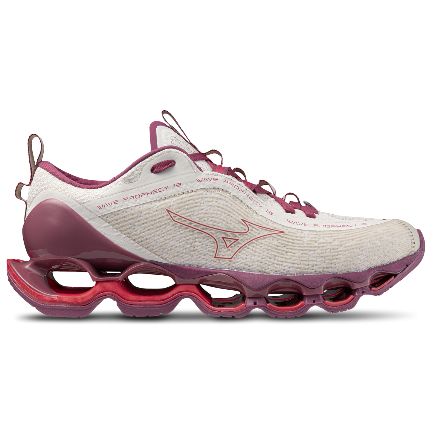 Mizuno Wave Prophecy 13  - Women's - White Sand/Azalea