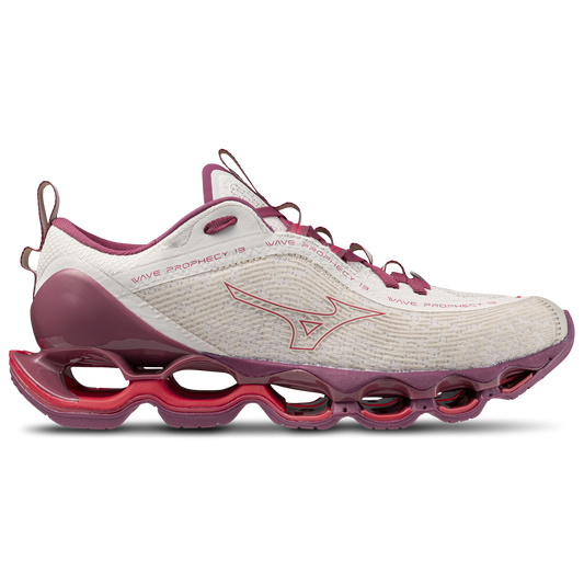 Mizuno Wave Prophecy 13  - Women's - White Sand/Azalea