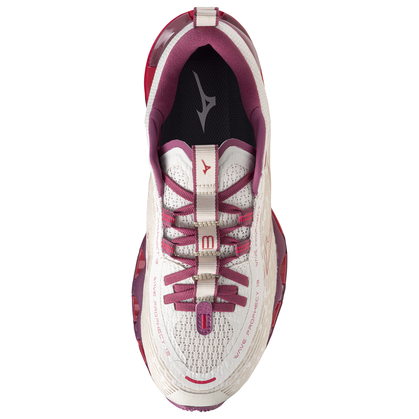 Mizuno Wave Prophecy 13  - Women's - White Sand/Azalea