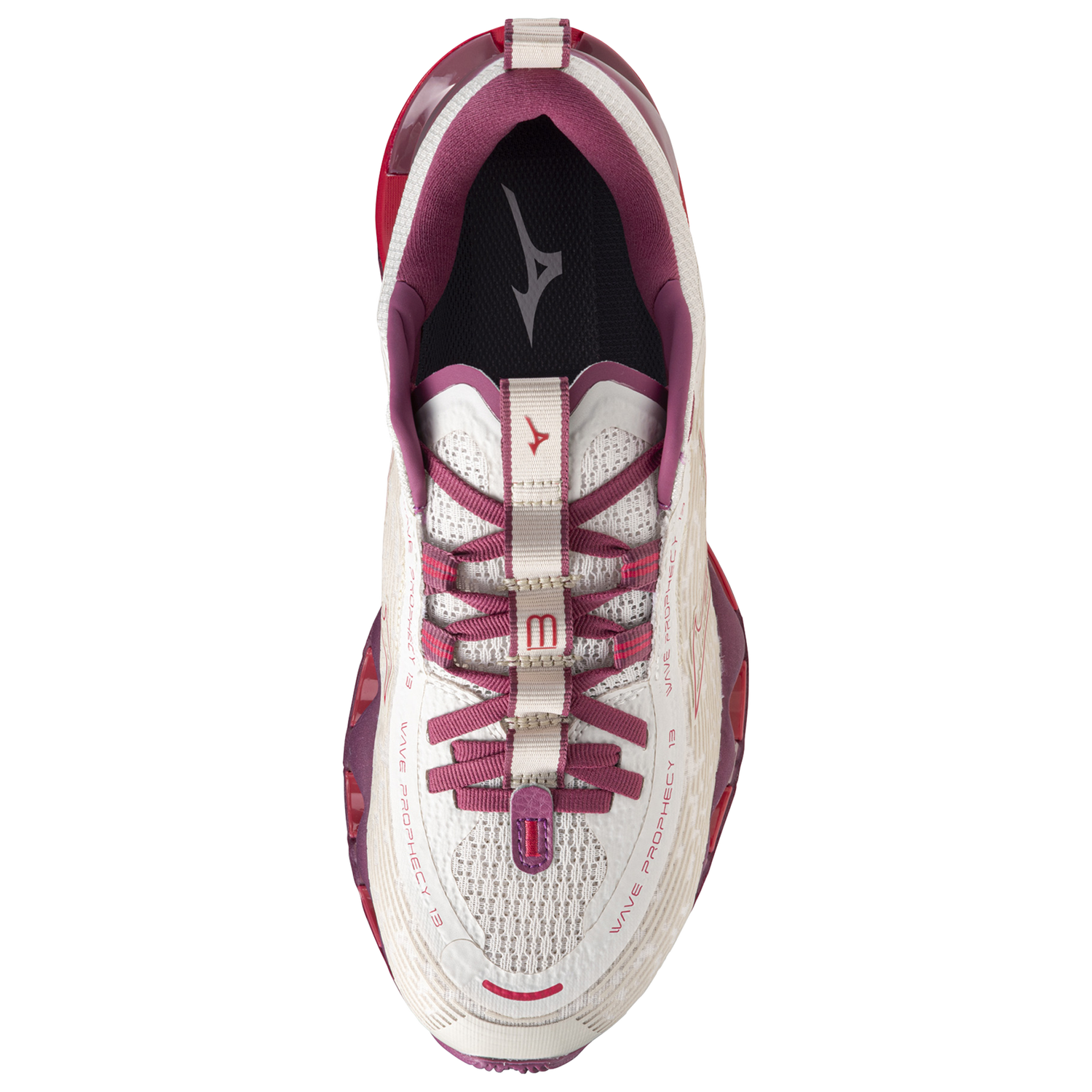 Mizuno Wave Prophecy 13  - Women's - White Sand/Azalea