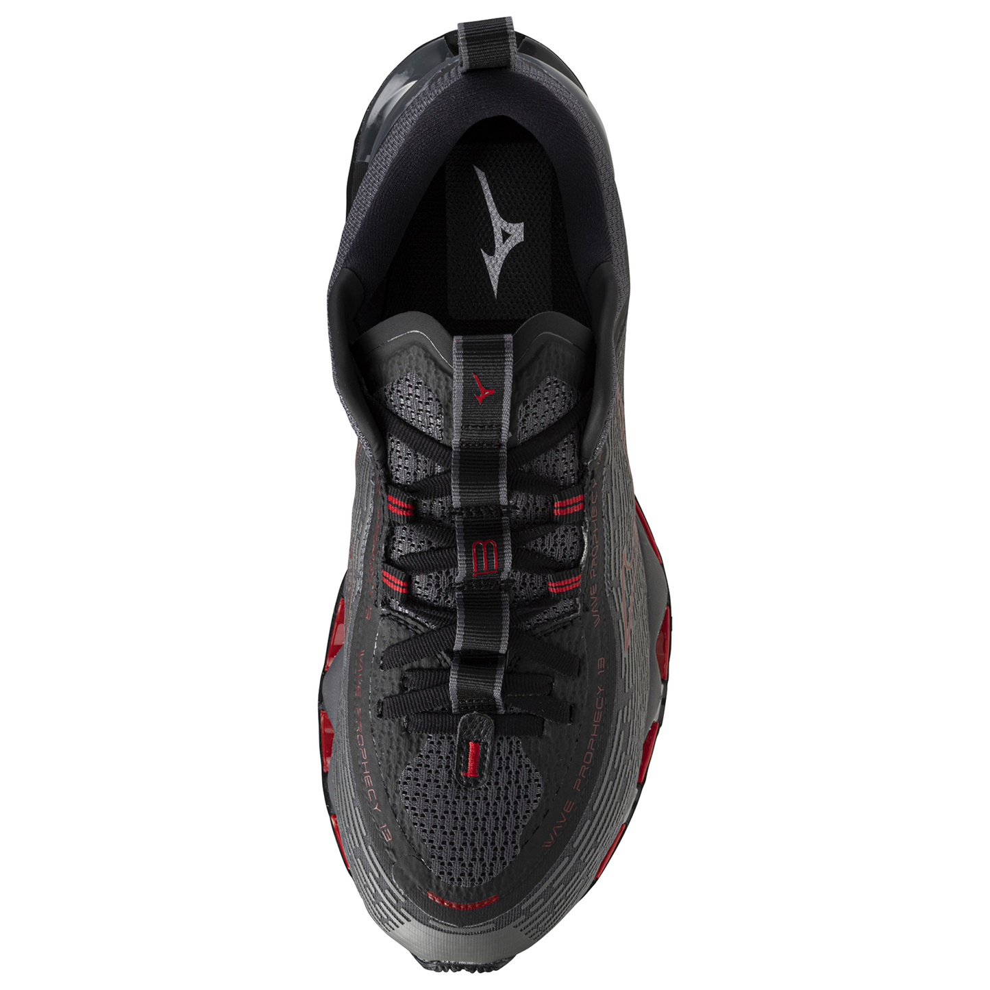 Mizuno Wave Prophecy 13  - Men's - Iron Gate/Chinese Red