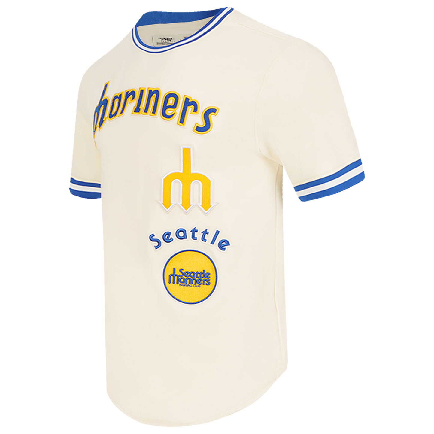 Pro Standard MARINERS RETRO CLASSIC DK TEE V2 - Men's - Eggshell/Royal Blue
