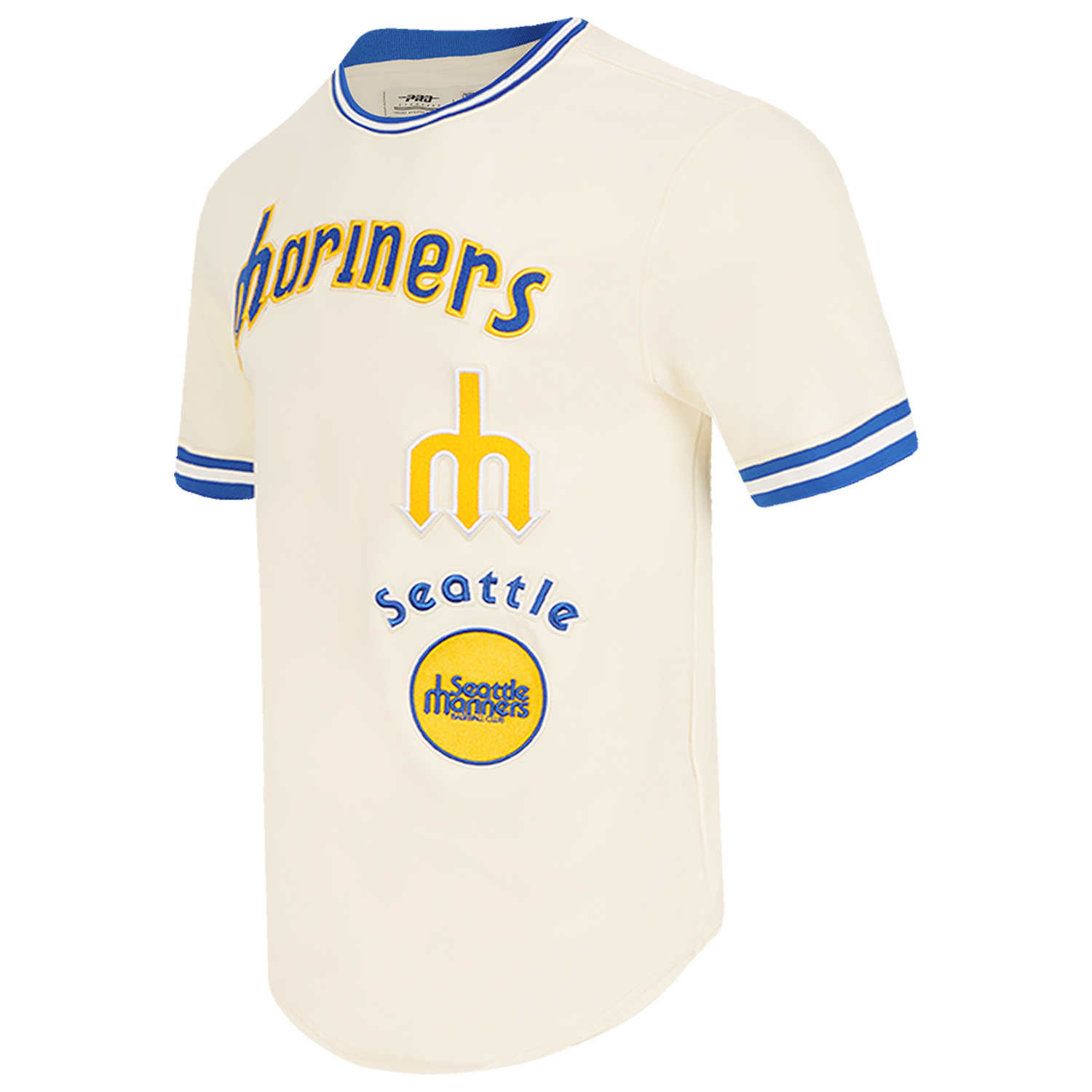 Pro Standard MARINERS RETRO CLASSIC DK TEE V2 - Men's - Eggshell/Royal Blue