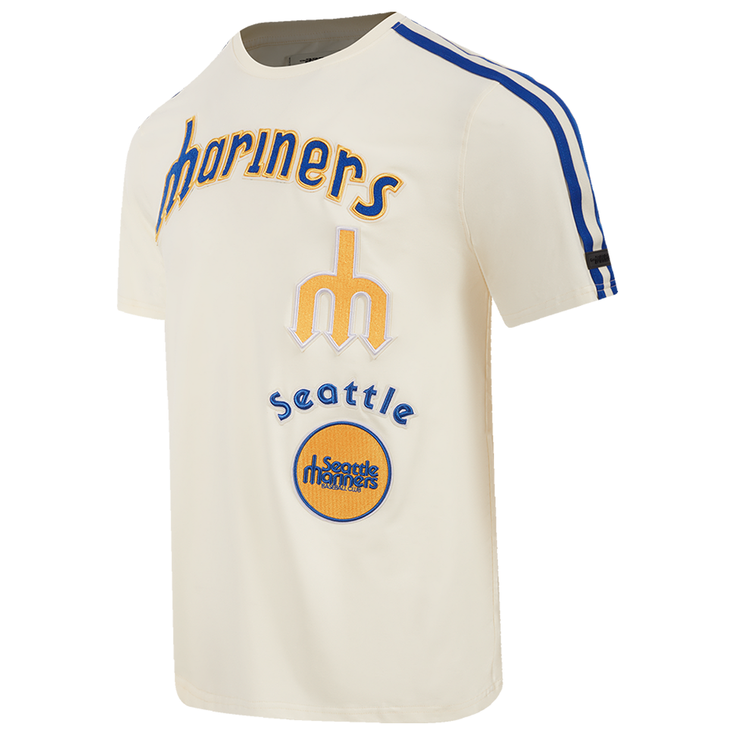 Pro Standard MARINERS RETRO CLASSIC SJ STRIPED TEE V2 - Men's - Royal Blue/Eggshell