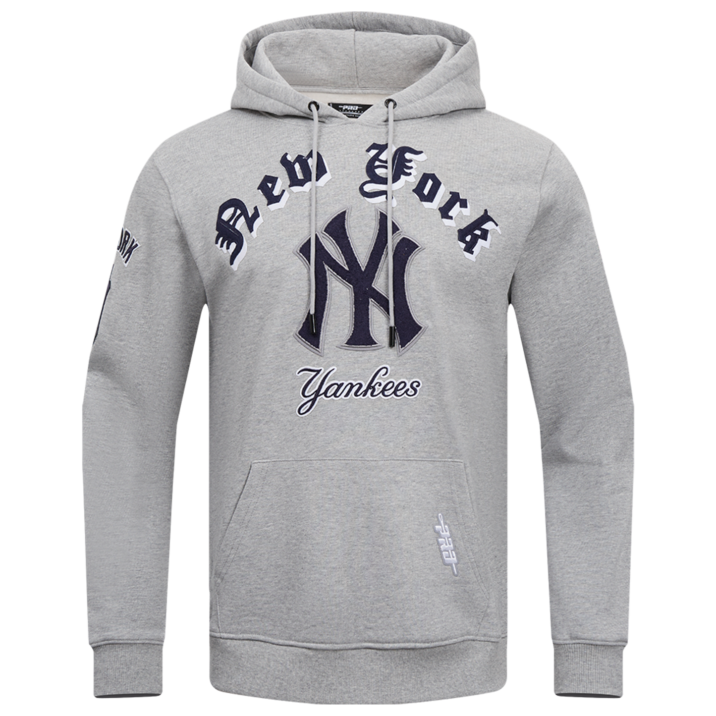 Pro Standard YANKEES OLD ENGLISH FLC PO HOODIE - Men's - Heather Grey