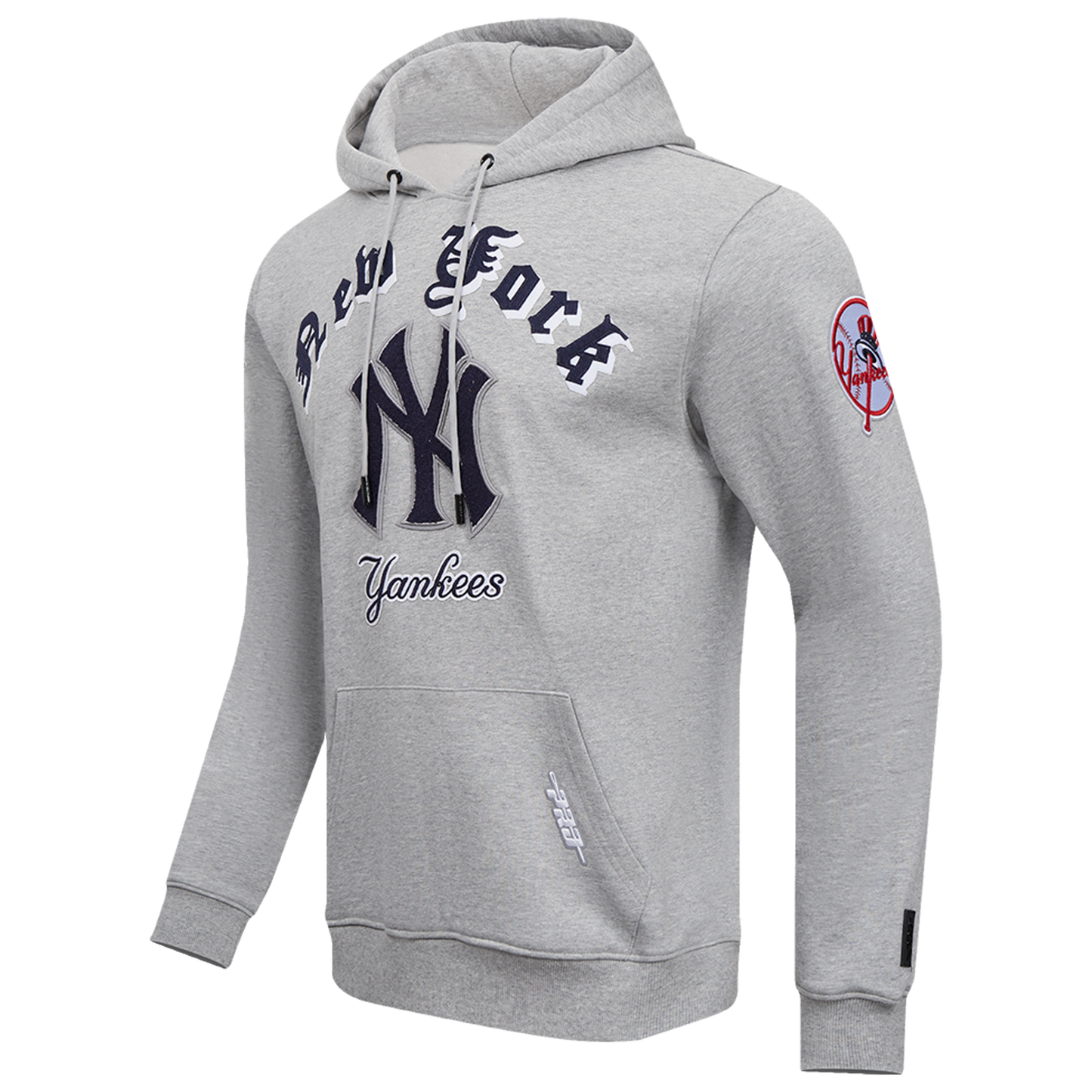 Pro Standard YANKEES OLD ENGLISH FLC PO HOODIE - Men's - Heather Grey
