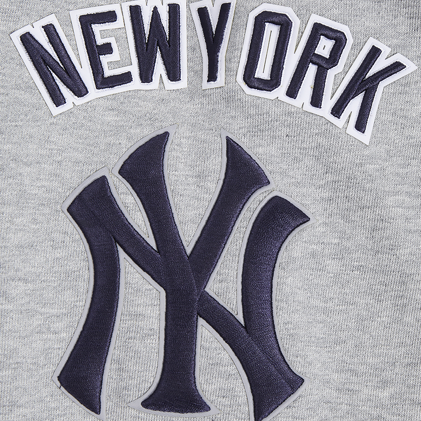 Pro Standard YANKEES OLD ENGLISH FLC PO HOODIE - Men's - Heather Grey