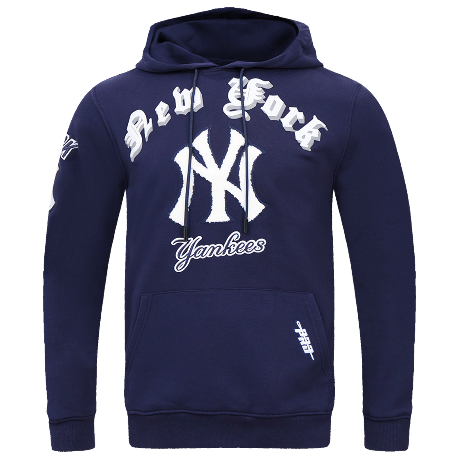 Pro Standard YANKEES OLD ENGLISH FLC PO HOODIE - Men's - Midnight Navy