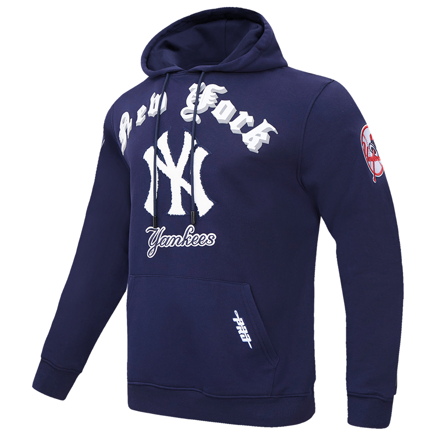Pro Standard YANKEES OLD ENGLISH FLC PO HOODIE - Men's - Midnight Navy