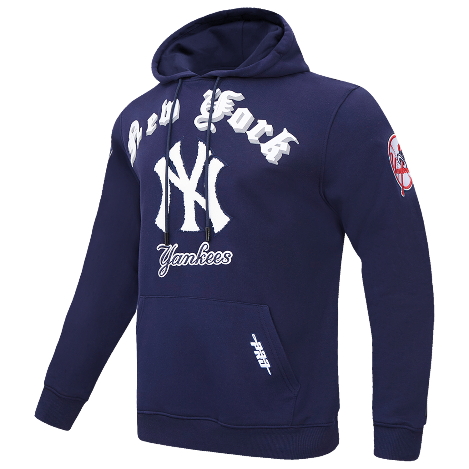 Pro Standard YANKEES OLD ENGLISH FLC PO HOODIE - Men's - Midnight Navy
