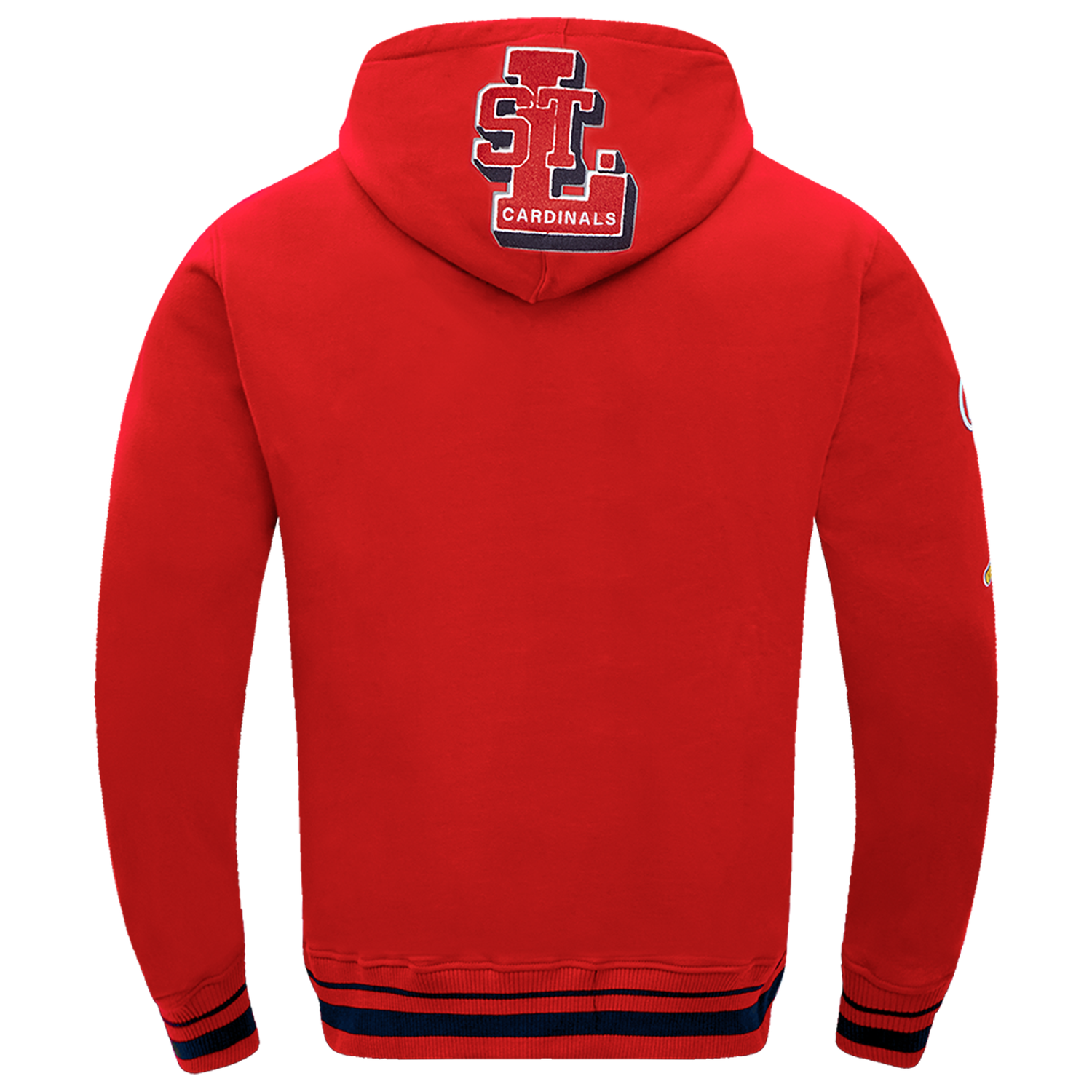 Pro Standard CARDINALS MASH UP M RIB FLC PO HOODIE - Men's - Red/Red/Midnight Navy