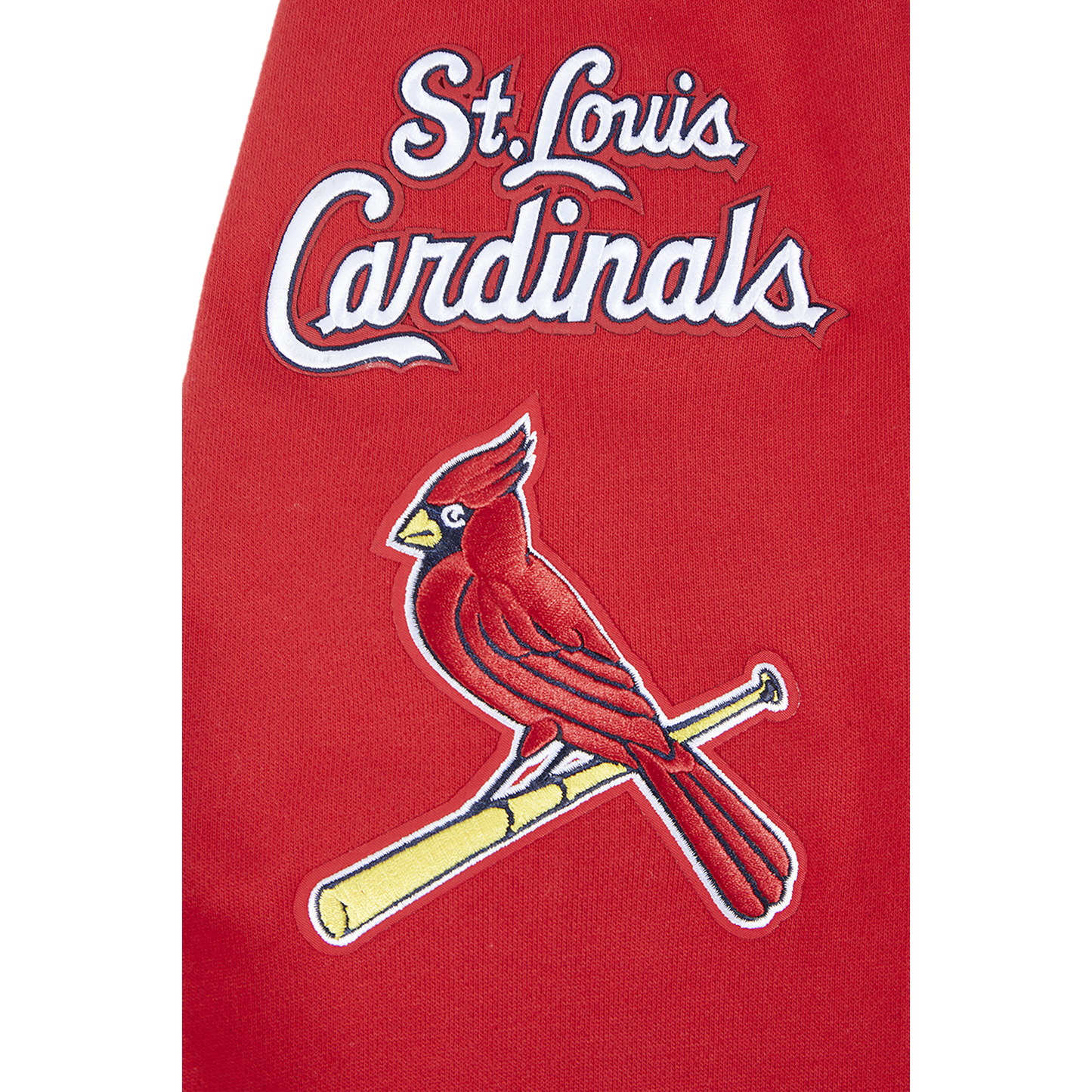 Pro Standard CARDINALS MASH UP M RIB FLC PO HOODIE - Men's - Red/Red/Midnight Navy