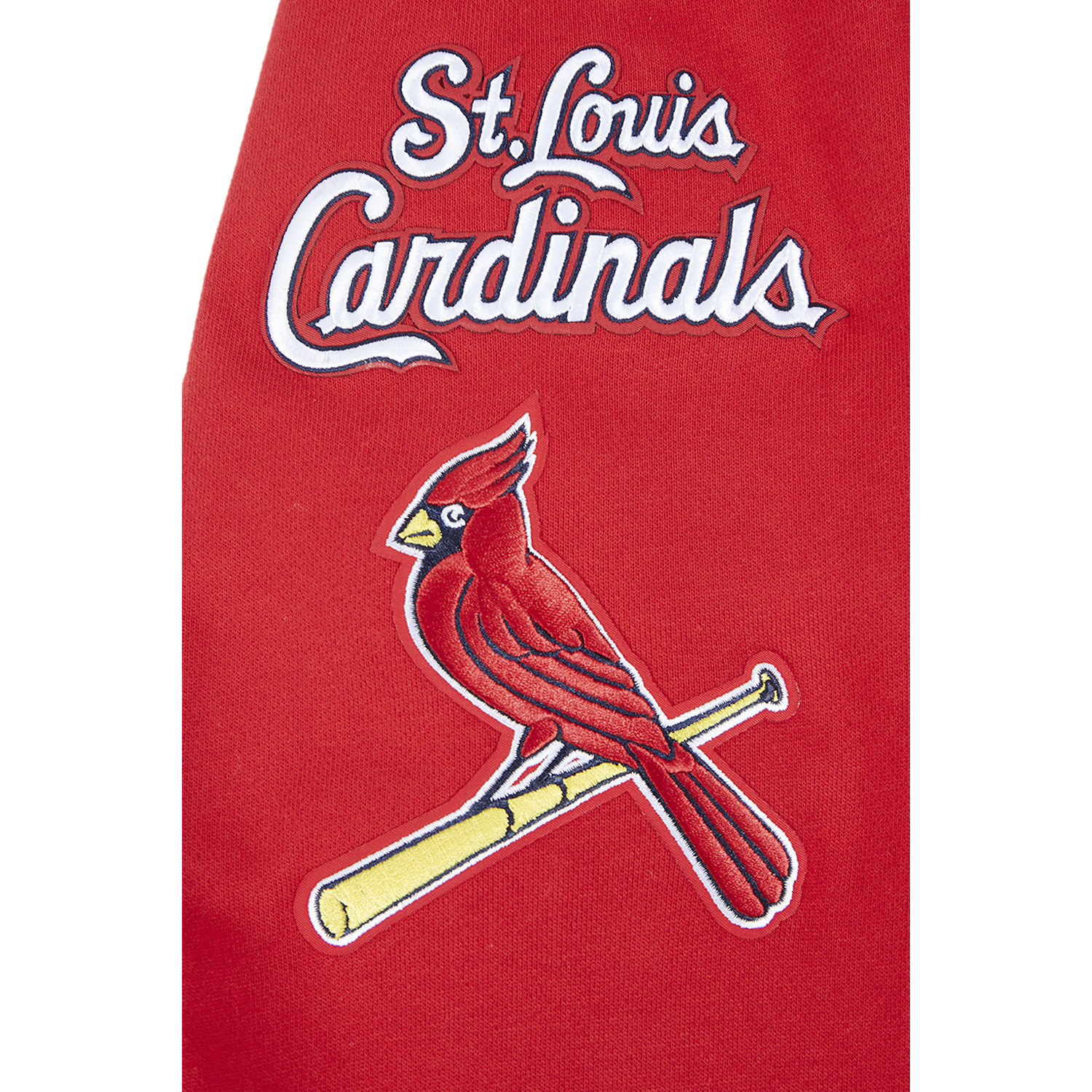 Pro Standard CARDINALS MASH UP M RIB FLC PO HOODIE - Men's - Red/Red/Midnight Navy