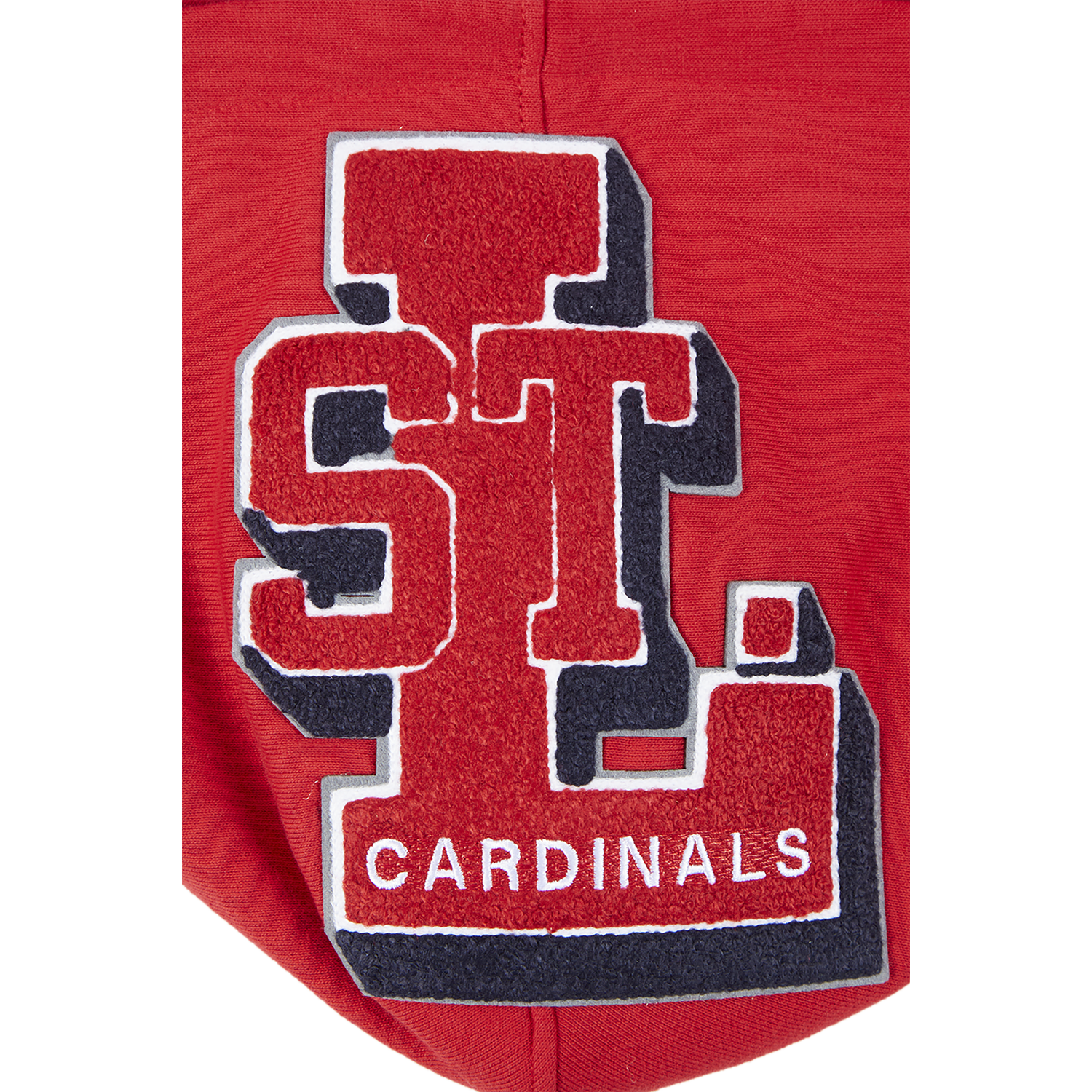 Pro Standard CARDINALS MASH UP M RIB FLC PO HOODIE - Men's - Red/Red/Midnight Navy