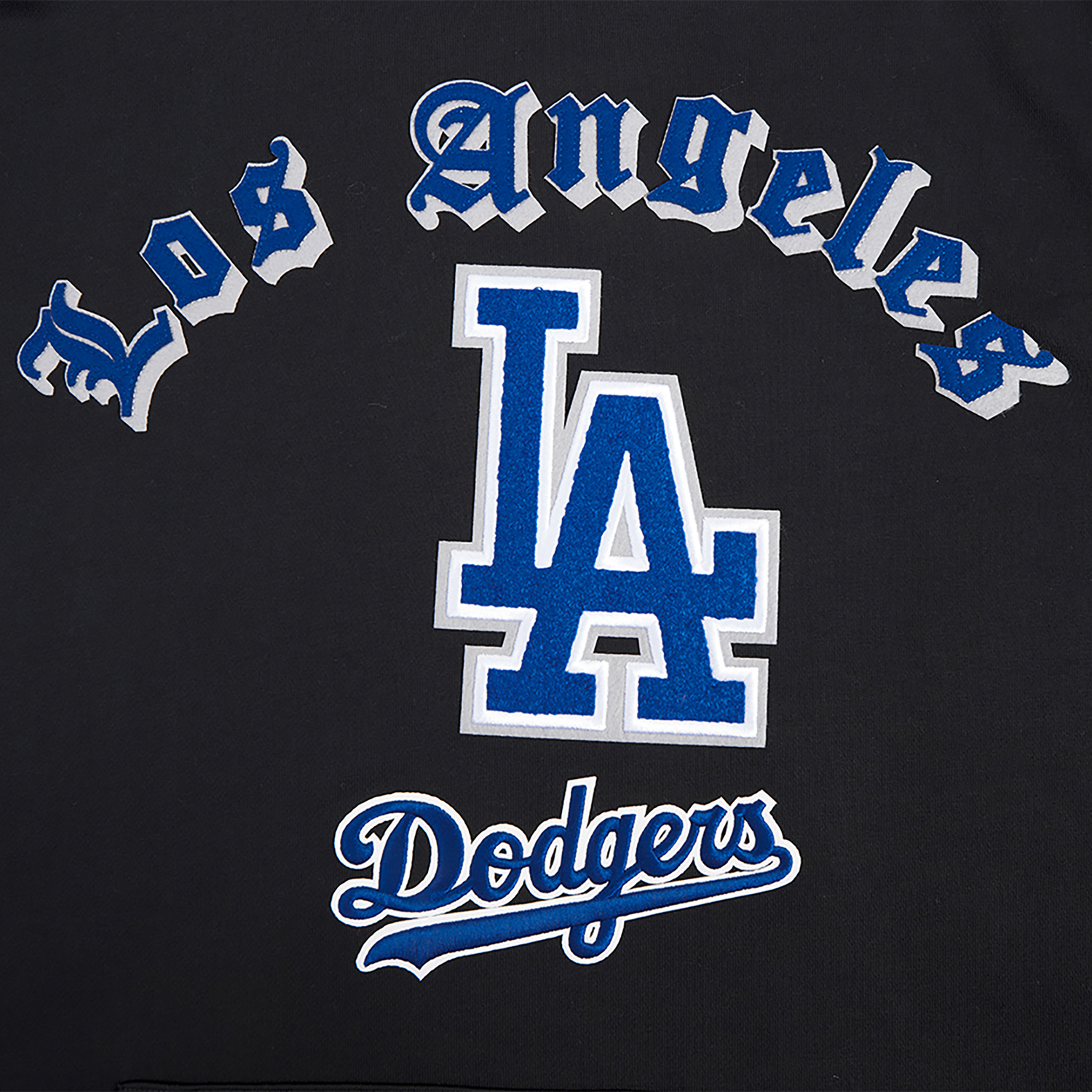 Pro Standard DODGERS OLD ENGLISH FLC PO HOODIE - Men's - Black