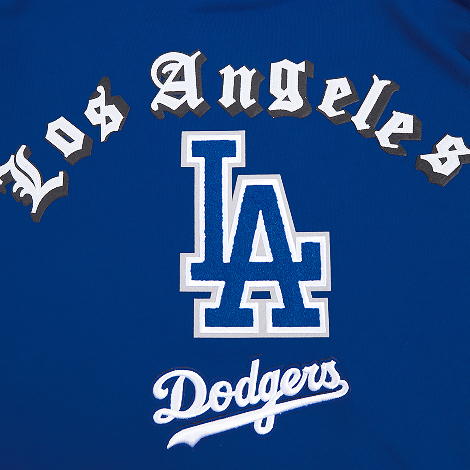 Pro Standard DODGERS OLD ENGLISH FLC PO HOODIE - Men's - Dodger Blue