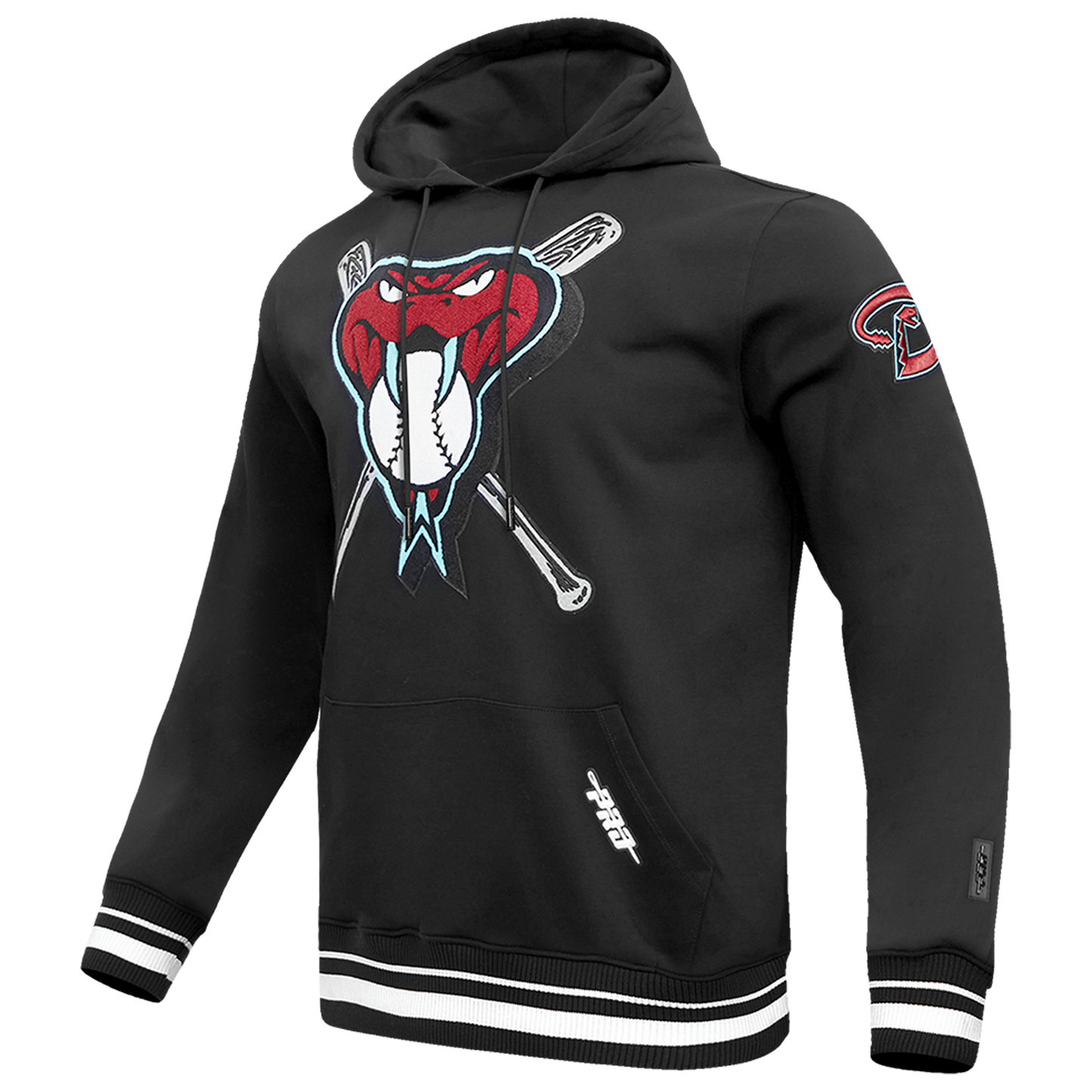 Pro Standard DIAMONDBACKS MASH UP M RIB FLC PO HOODIE - Men's - Black