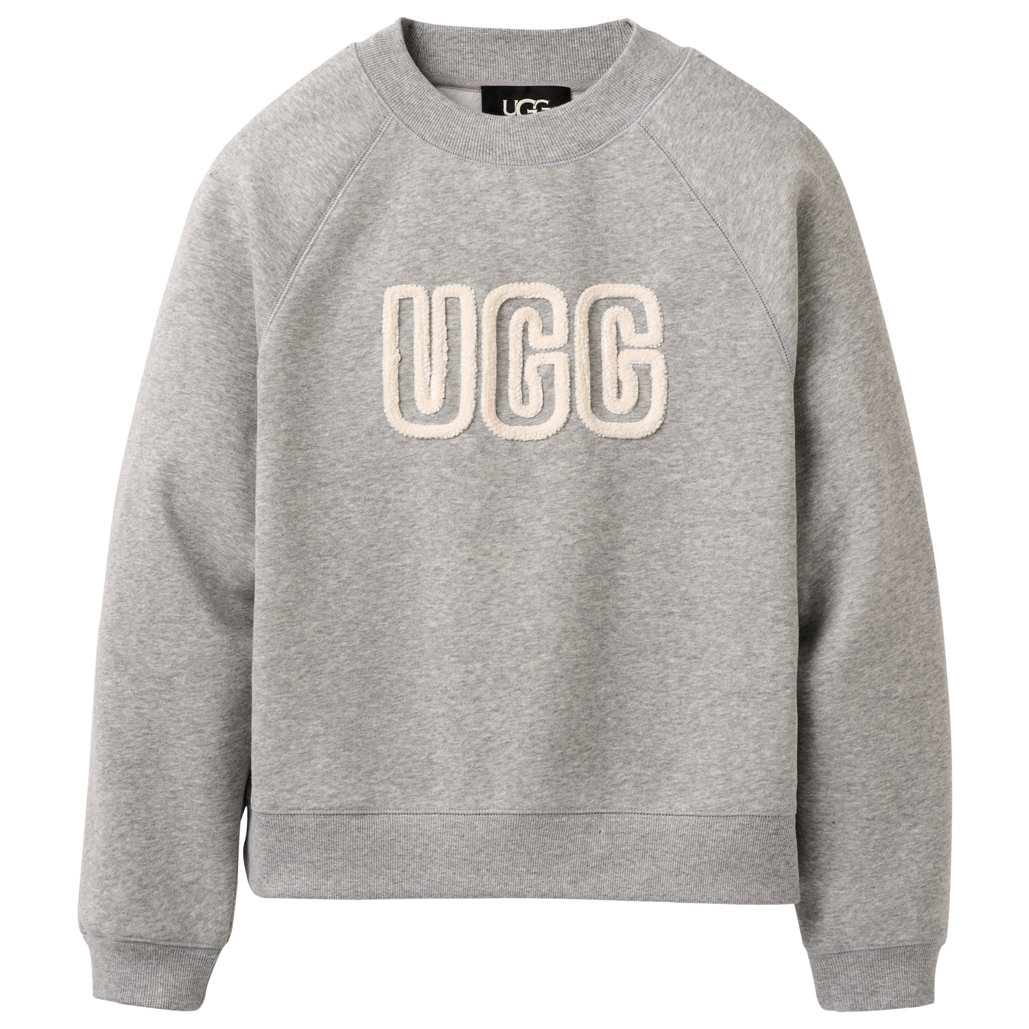 UGG Logo Crewneck - Women's - White/Grey Heather
