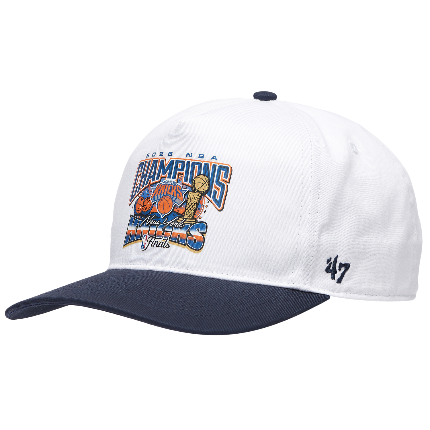 47 Brand Knicks Champions Screen Graphic TT Cap - Men's - White