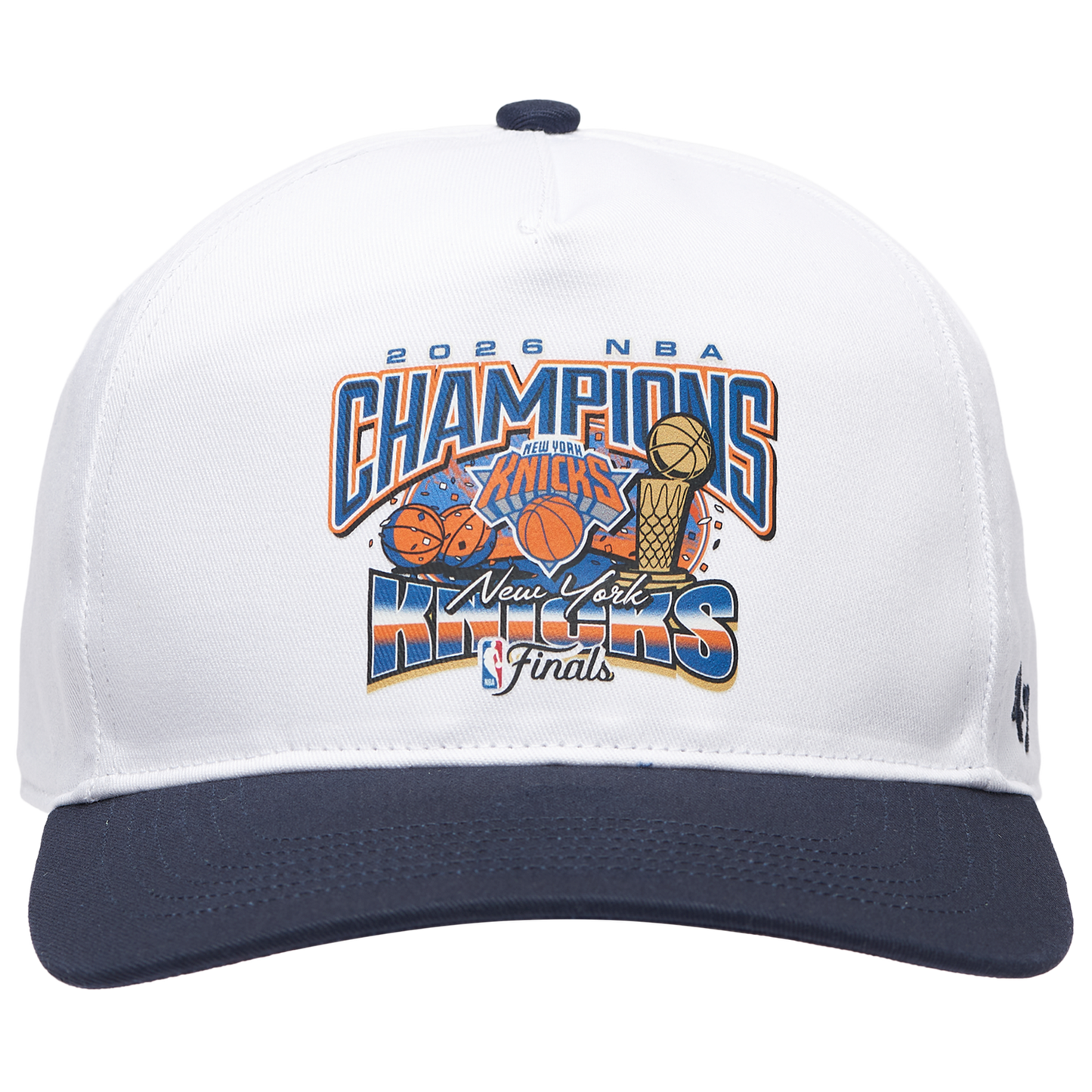 47 Brand Knicks Champions Screen Graphic TT Cap - Men's - White