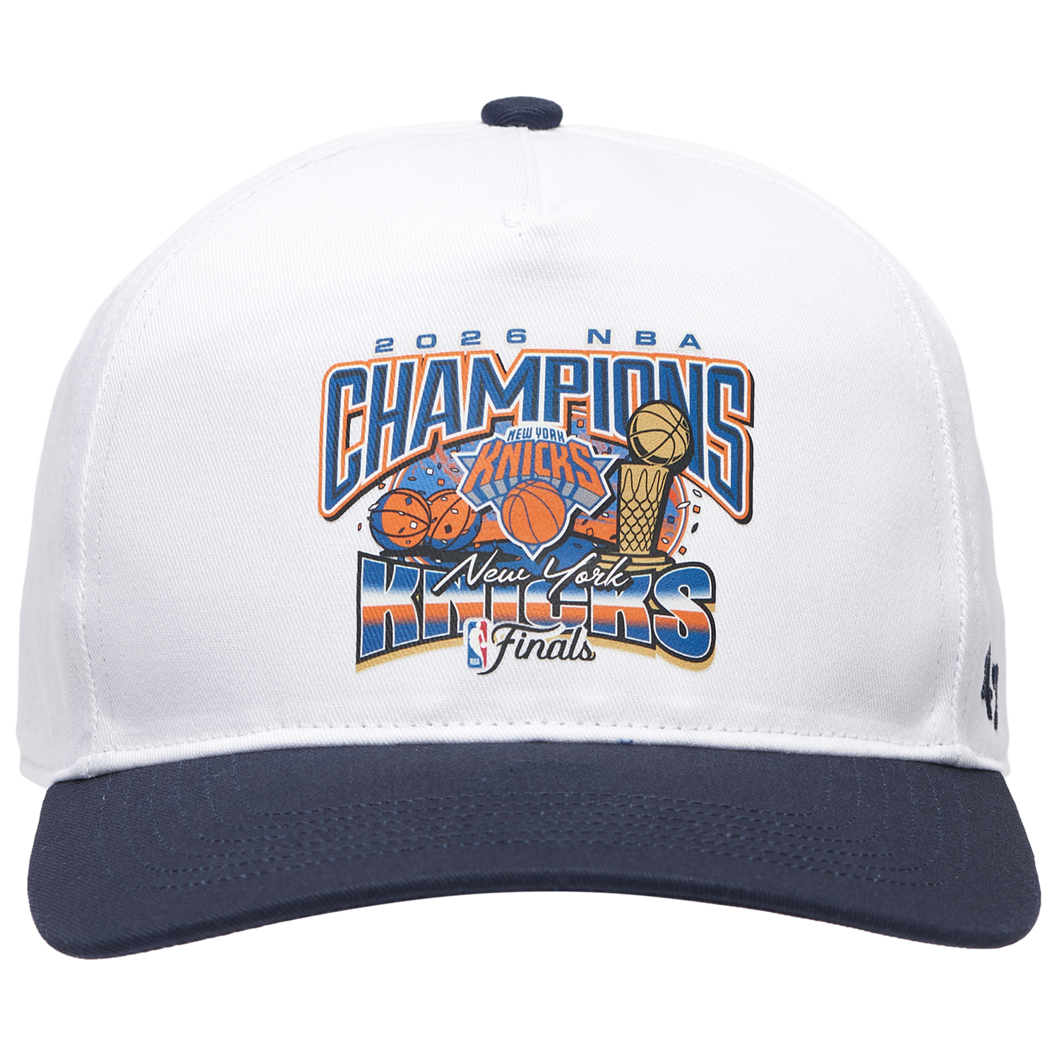 47 Brand Knicks Champions Screen Graphic TT Cap - Men's - White