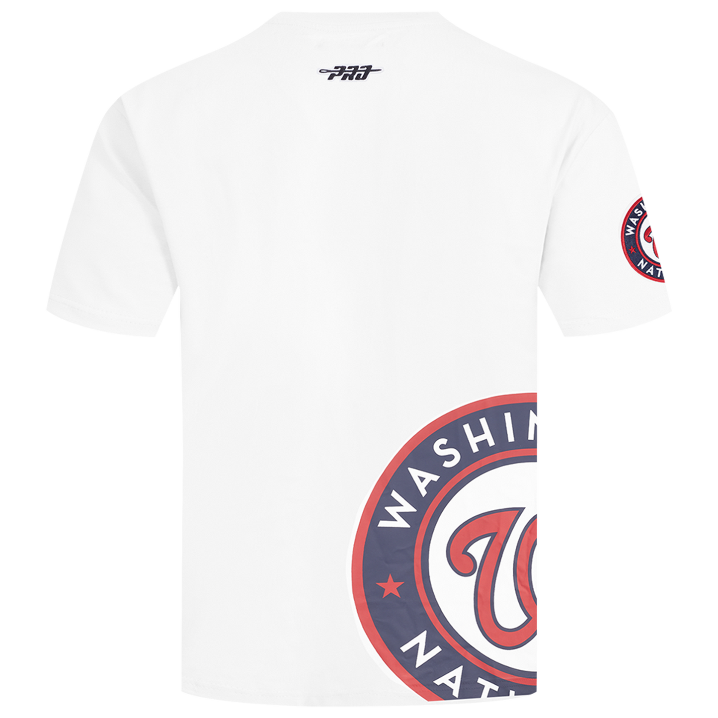Pro Standard Nationals Living Large CJ Drop Shoulder T-Shirt - Men's - White/Black/Red