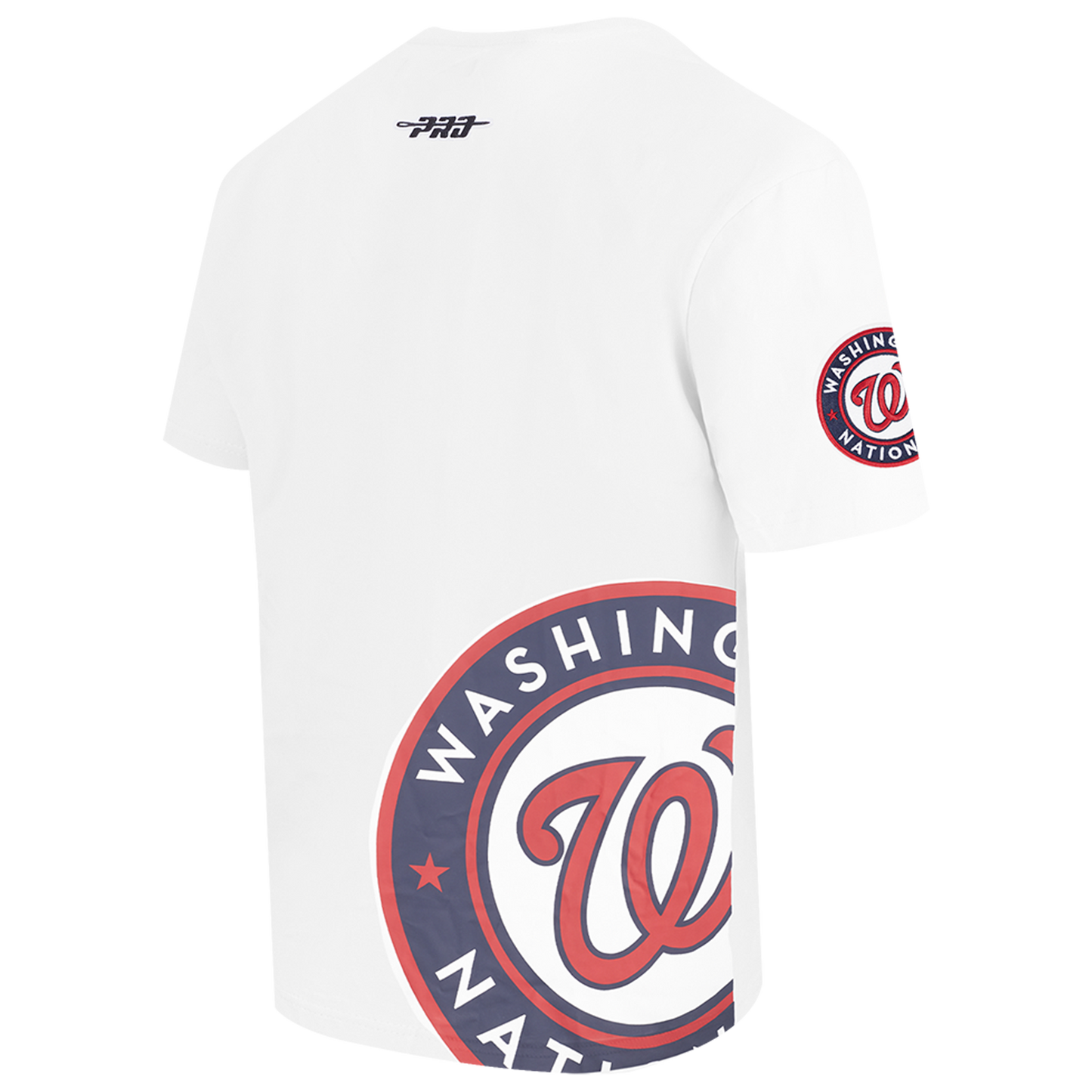 Pro Standard Nationals Living Large CJ Drop Shoulder T-Shirt - Men's - White/Black/Red