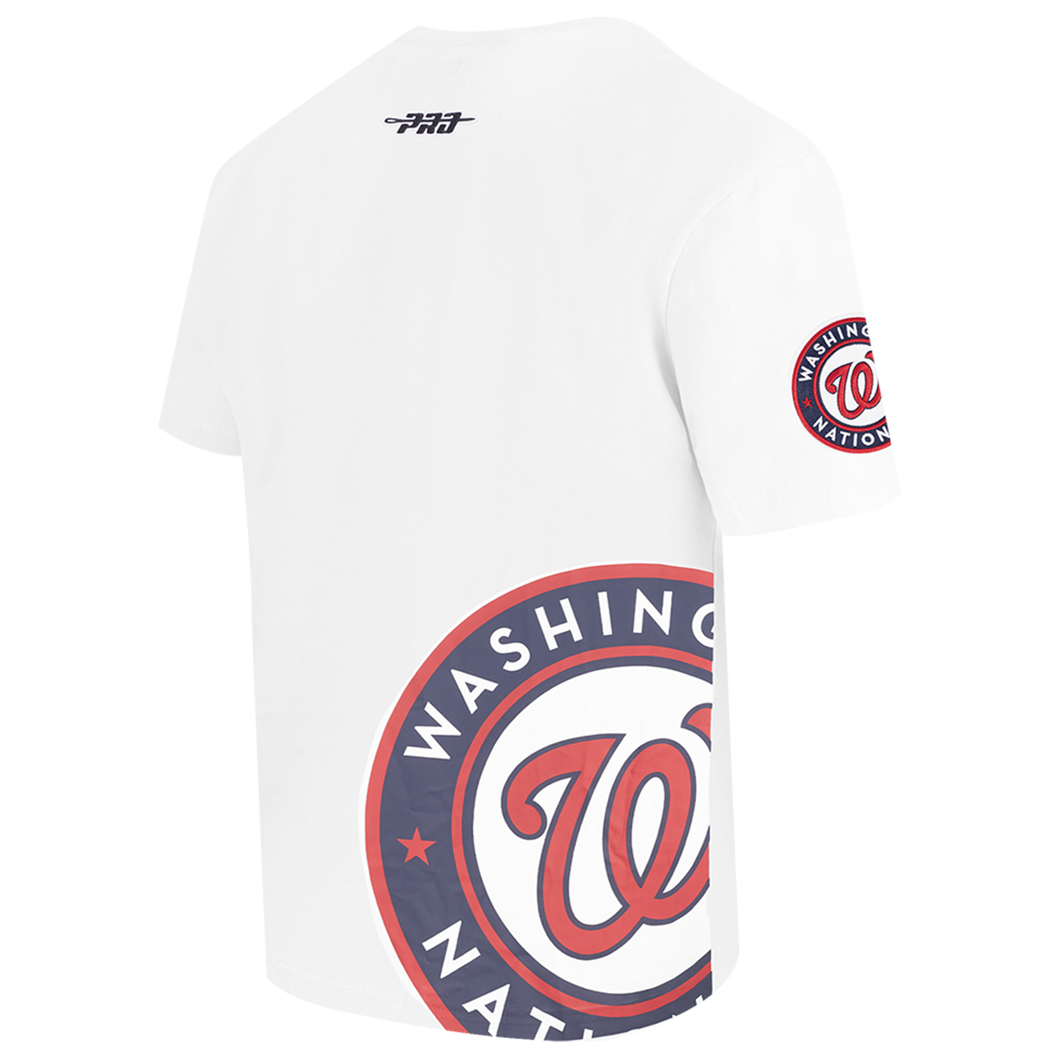 Pro Standard Nationals Living Large CJ Drop Shoulder T-Shirt - Men's - White/Black/Red