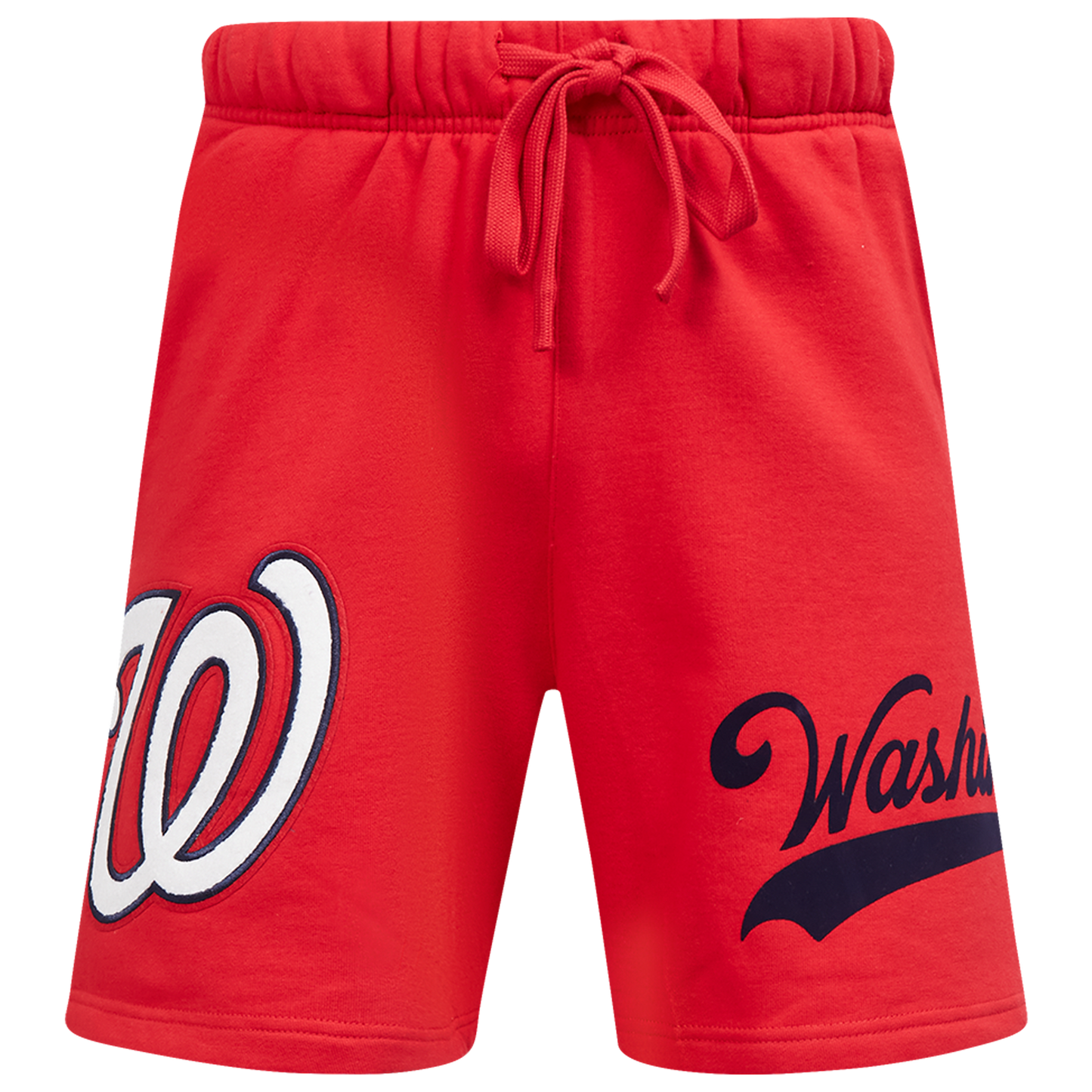 Pro Standard Nationals Living Large Fleece Shorts - Men's - Black/Red/White