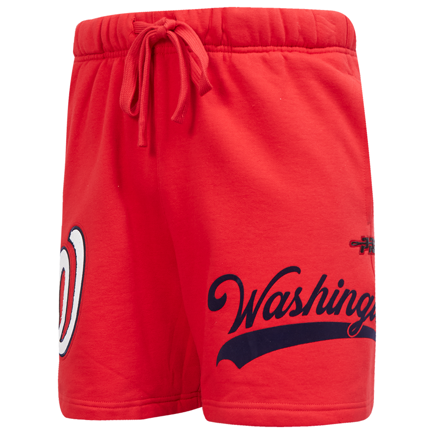 Pro Standard Nationals Living Large Fleece Shorts - Men's - Black/Red/White