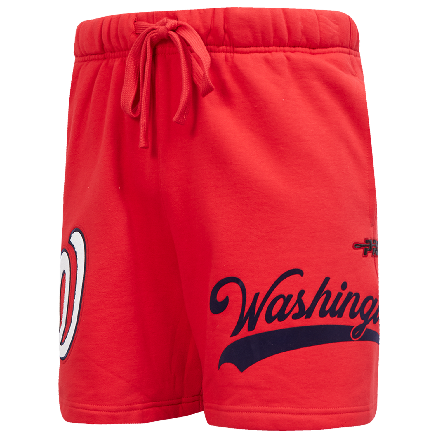 Pro Standard Nationals Living Large Fleece Shorts - Men's - Black/Red/White