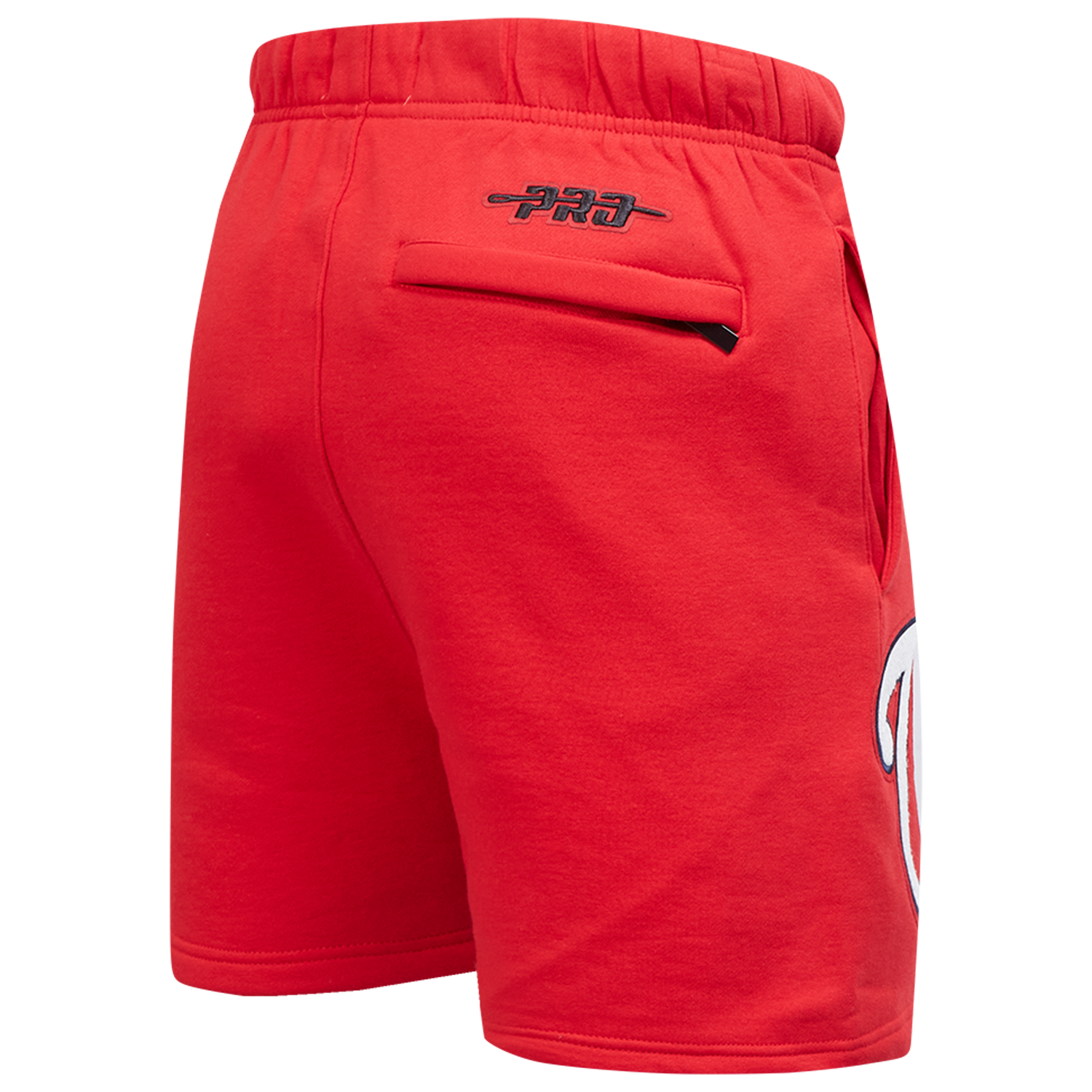 Pro Standard Nationals Living Large Fleece Shorts - Men's - Black/Red/White