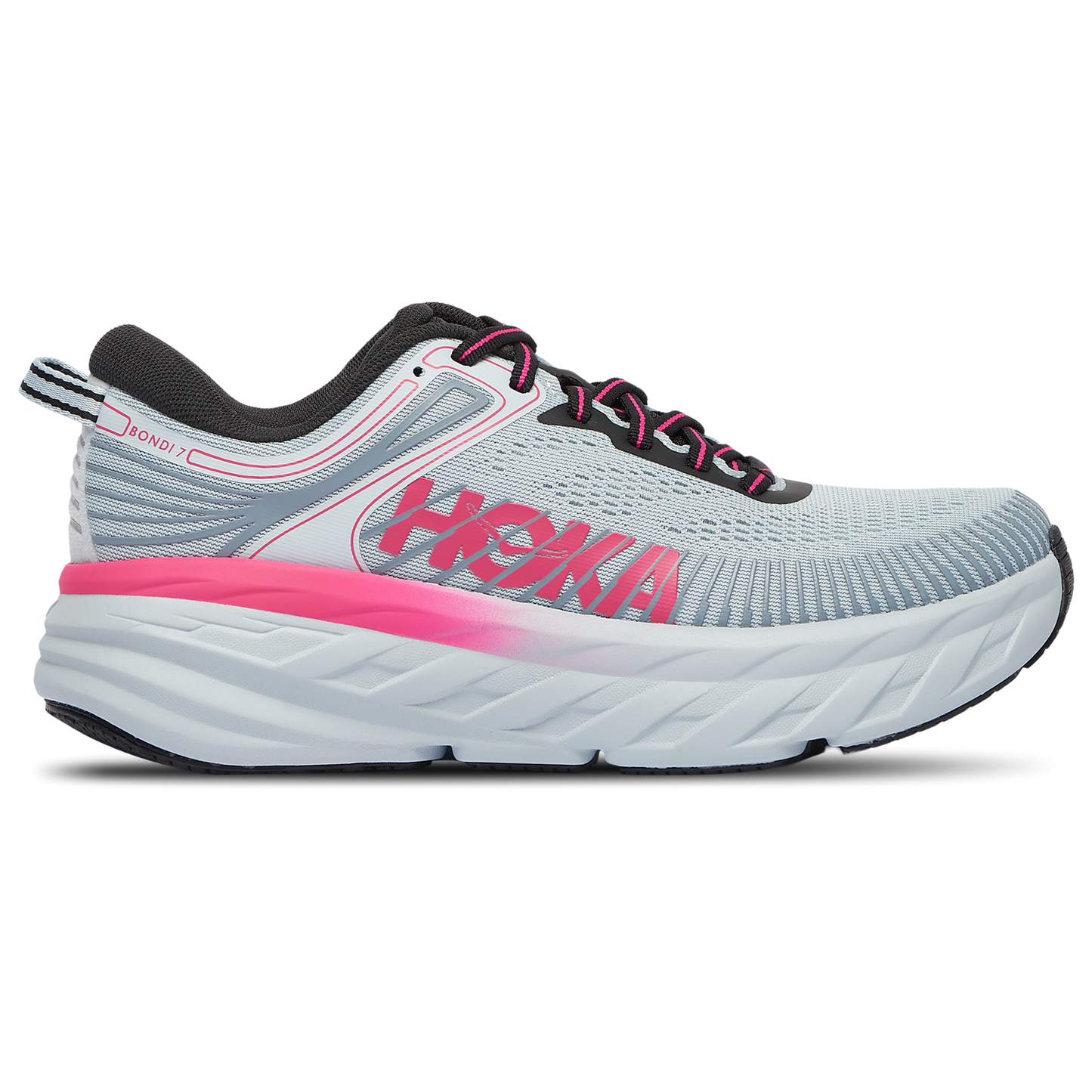 HOKA Bondi 7 - Women's - Mineral Blue/Rhubarb