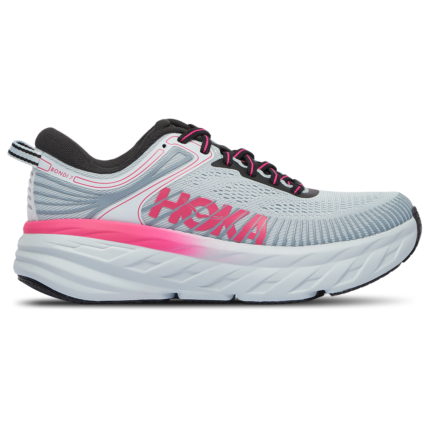 HOKA Bondi 7 - Women's - Mineral Blue/Rhubarb