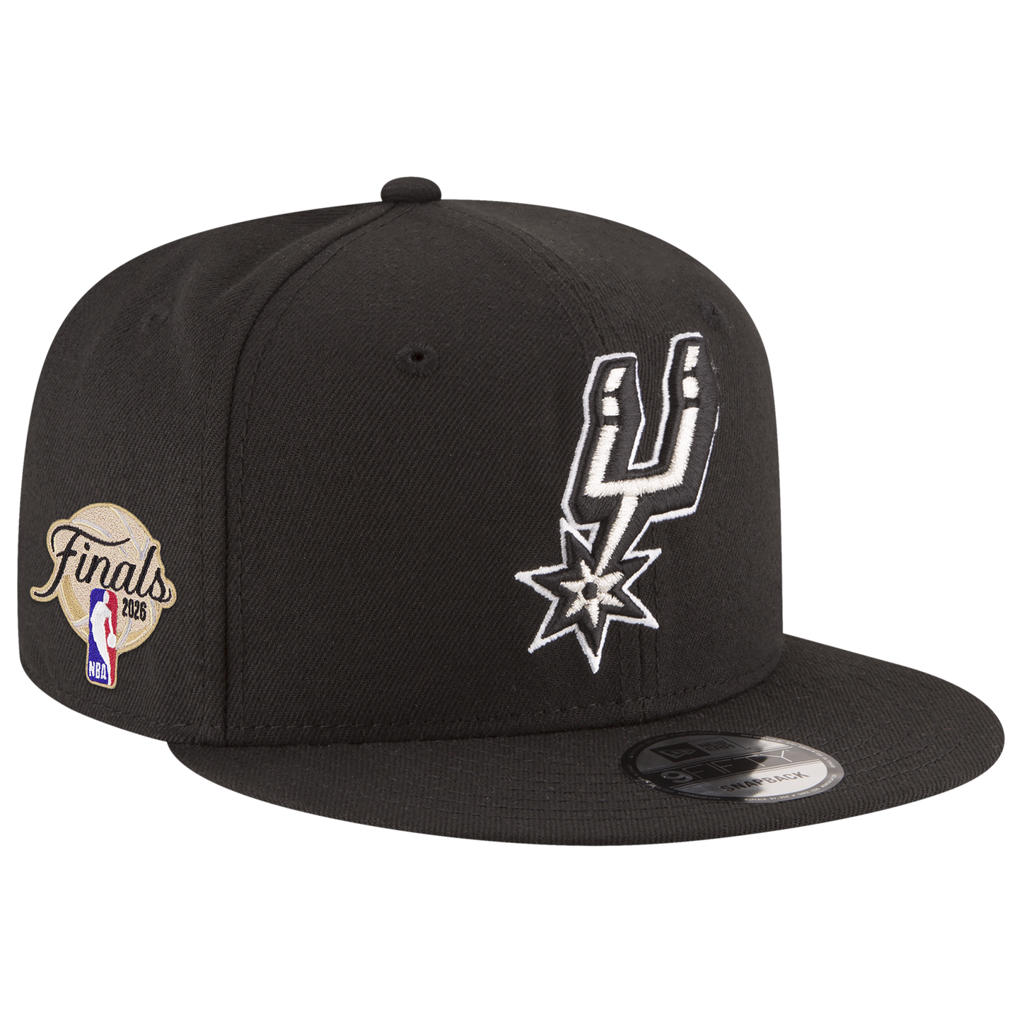 New Era Spurs 9FIFTY Finals Side Patch Cap - Men's - Black