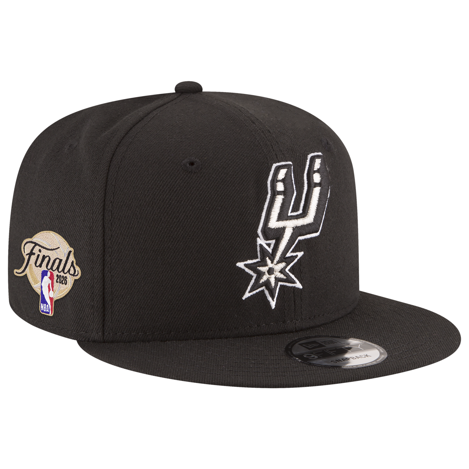 New Era Spurs 9FIFTY Finals Side Patch Cap - Men's - Black