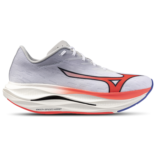 Mizuno Wave Rebellion Flash 3 - Men's - White/Fiery Coral
