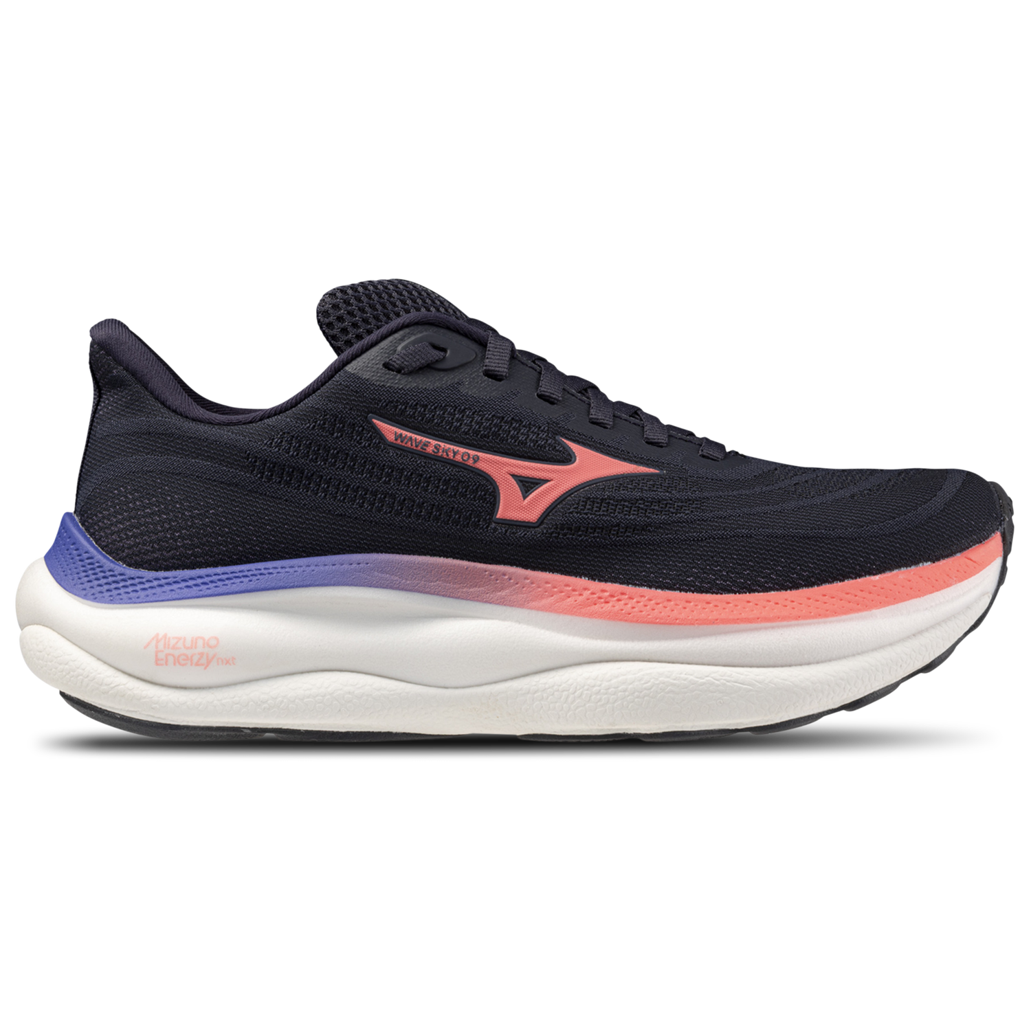 Mizuno Wave Sky 9 Wide - Women's - Odyssey Grey/Striking Coral