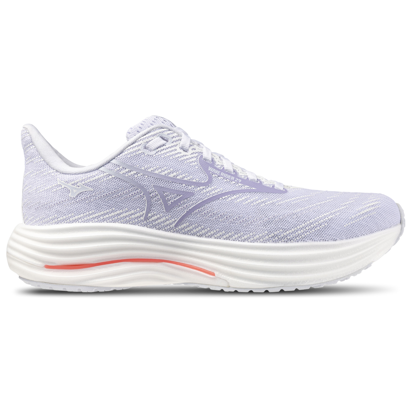Mizuno Wave Rider 29 Wide - Women's - White/Icelandic Blue